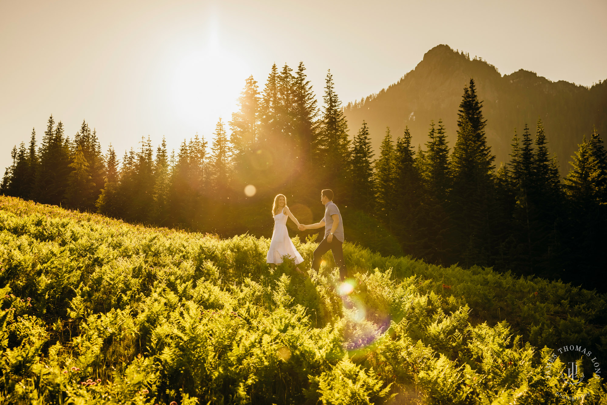 Adventure engagement in the Cascades by Snoqualmie adventure elopement photographer James Thomas Long Photography