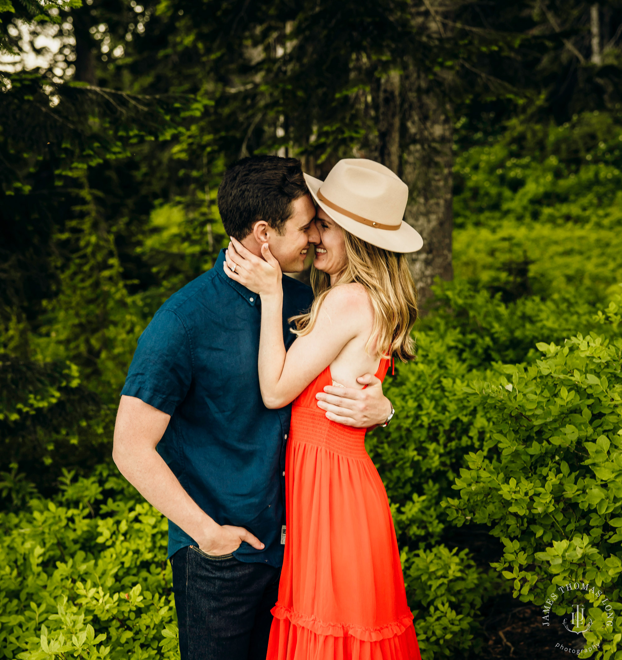 Adventure engagement in the Cascades by Snoqualmie adventure elopement photographer James Thomas Long Photography