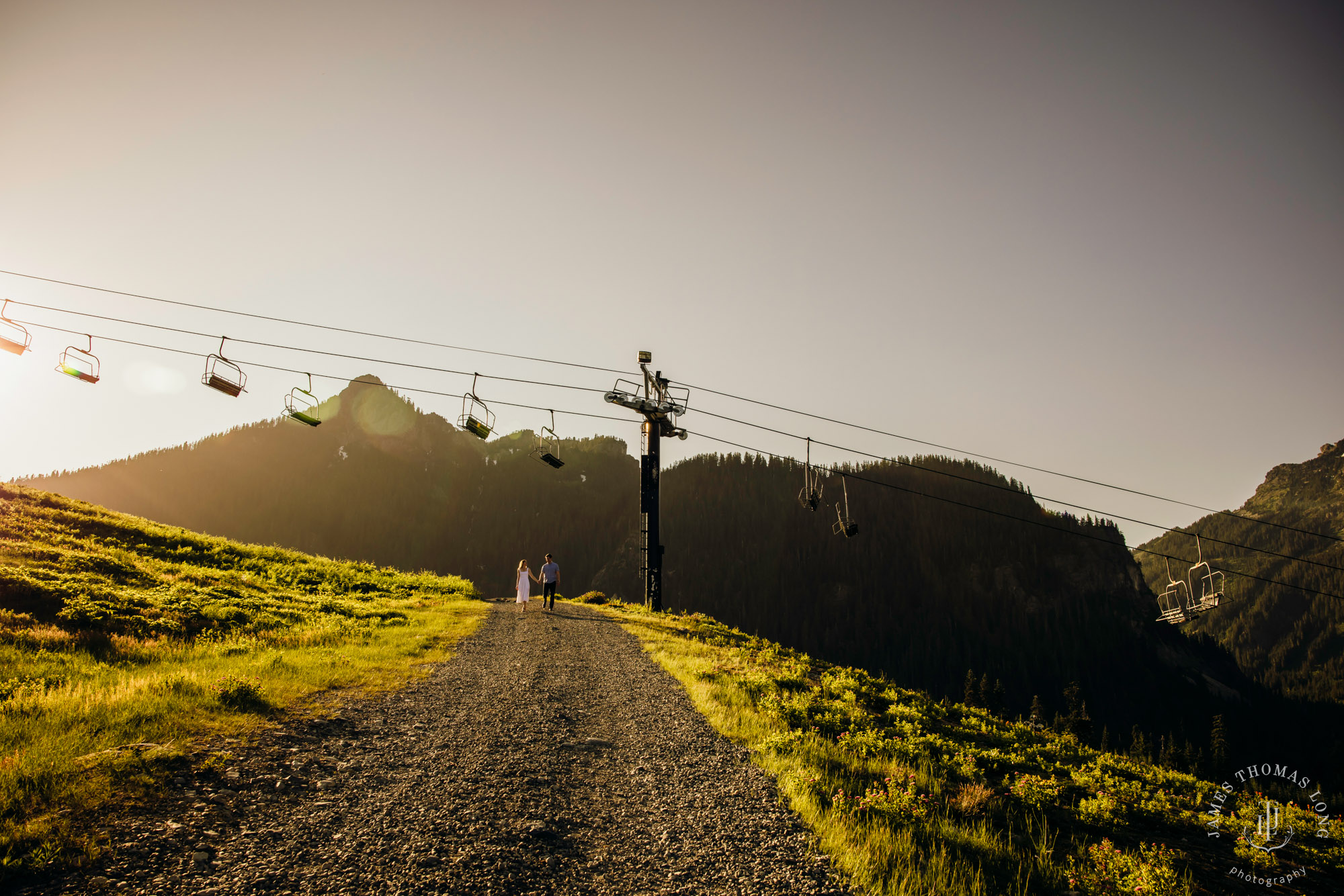 Adventure engagement in the Cascades by Snoqualmie adventure elopement photographer James Thomas Long Photography