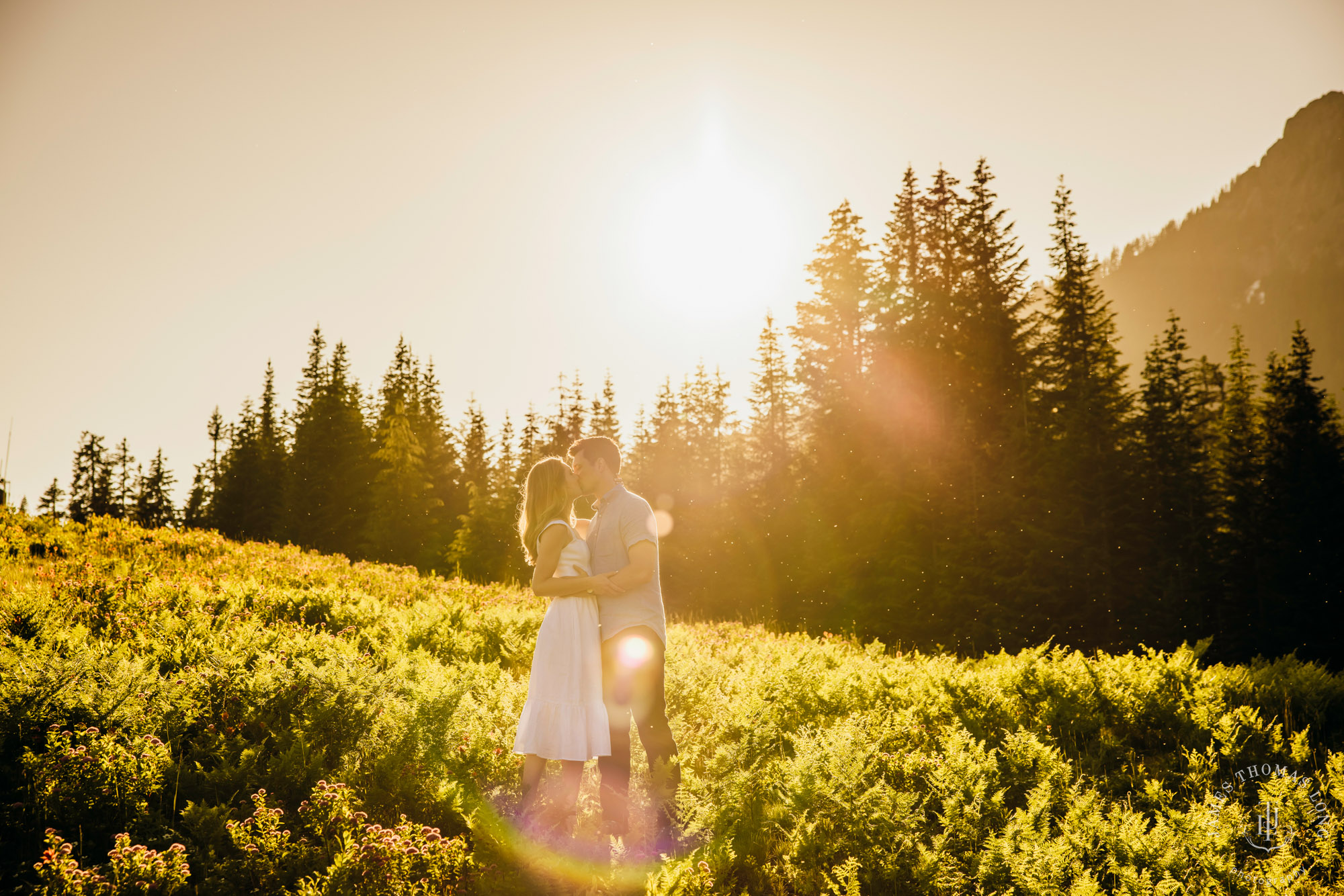 Adventure engagement in the Cascades by Snoqualmie adventure elopement photographer James Thomas Long Photography