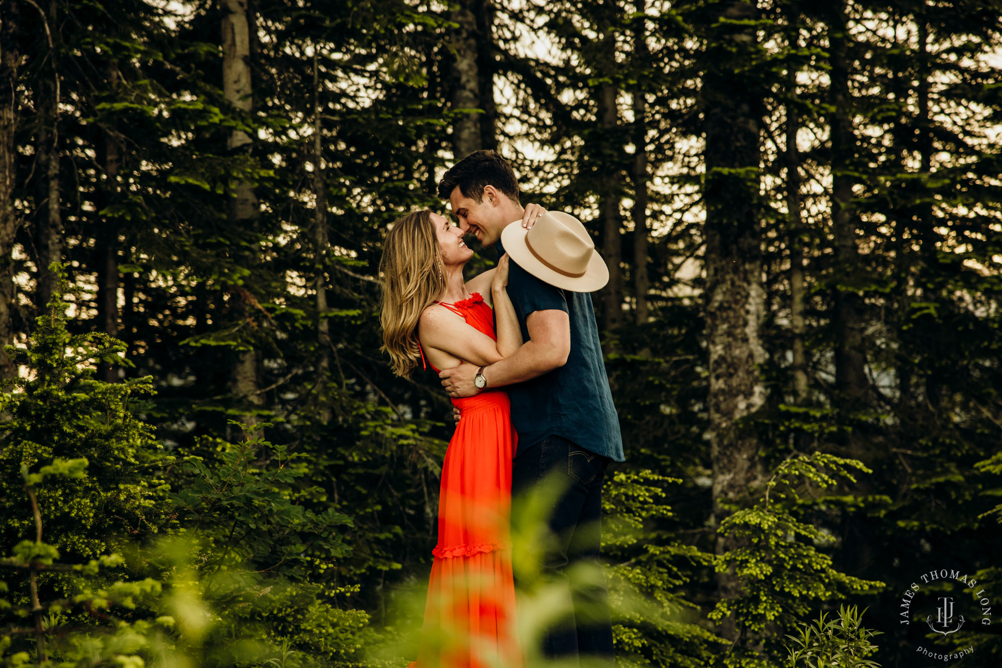 Adventure engagement in the Cascades by Snoqualmie adventure elopement photographer James Thomas Long Photography