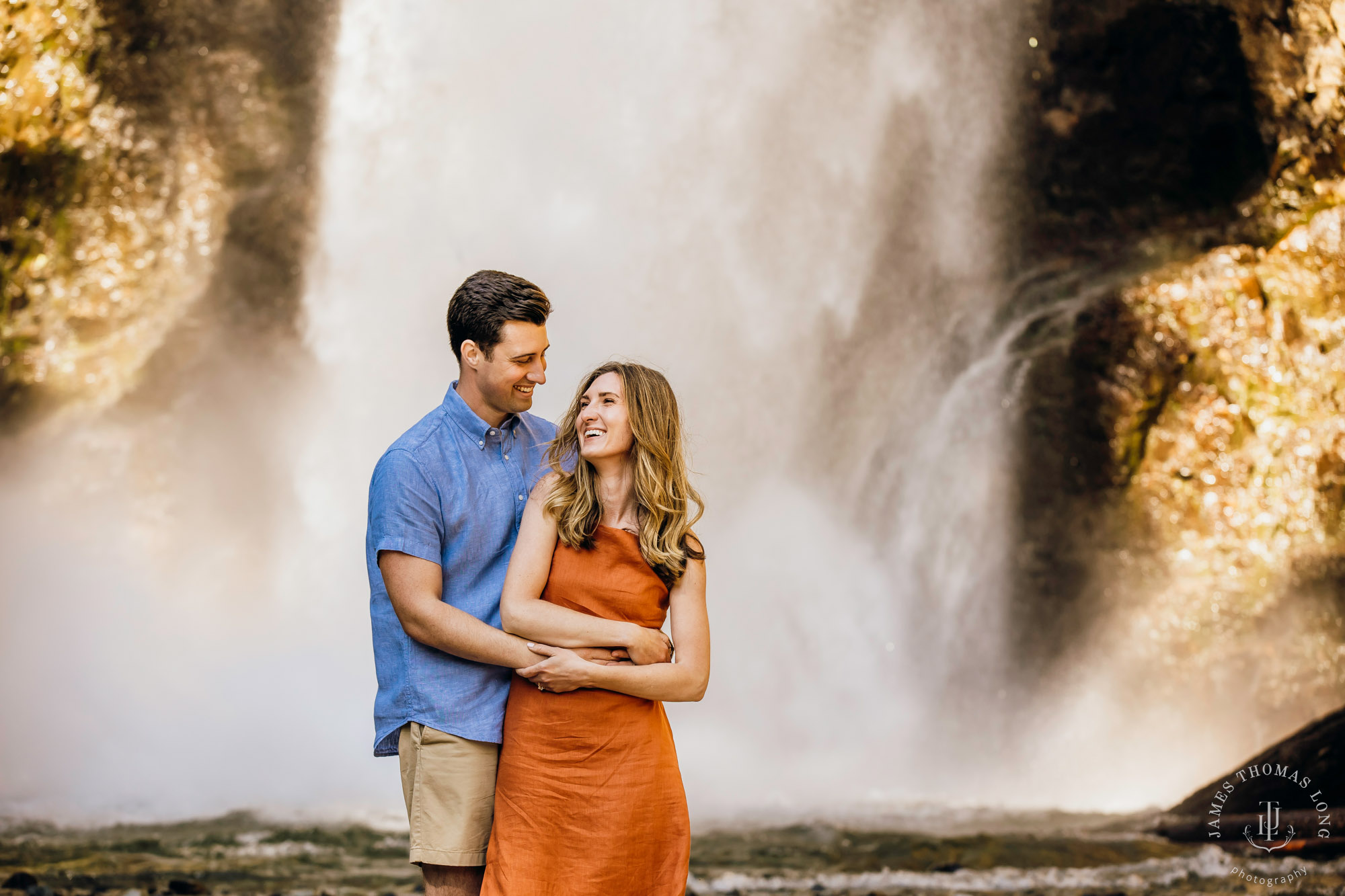 Adventure engagement in the Cascades by Snoqualmie adventure elopement photographer James Thomas Long Photography