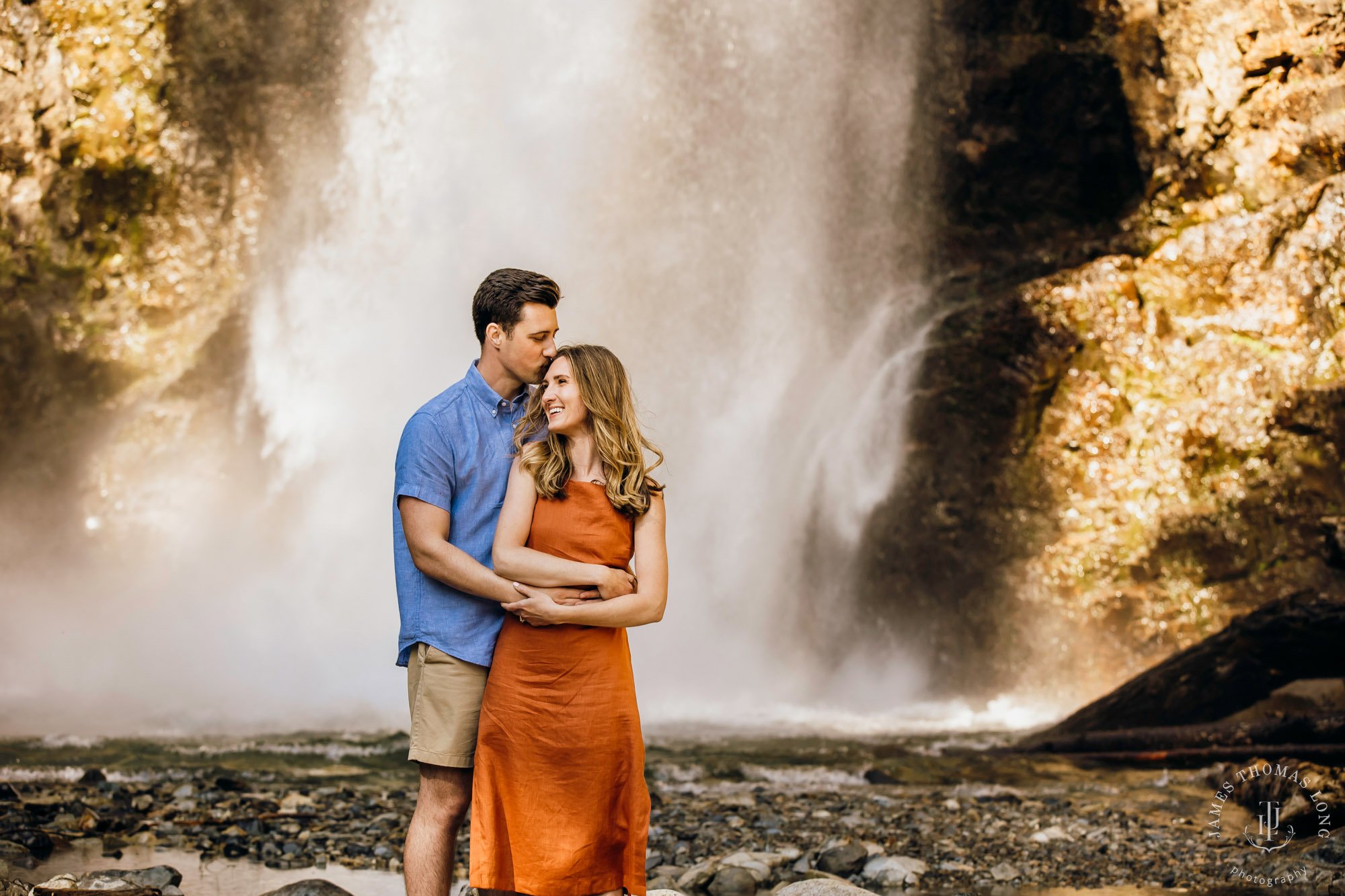 Adventure engagement in the Cascades by Snoqualmie adventure elopement photographer James Thomas Long Photography