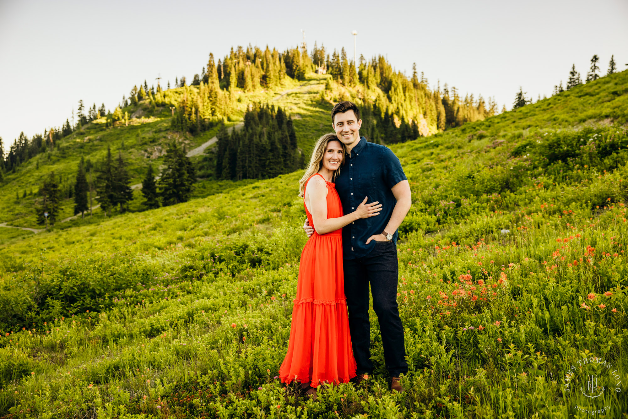 Adventure engagement in the Cascades by Snoqualmie adventure elopement photographer James Thomas Long Photography