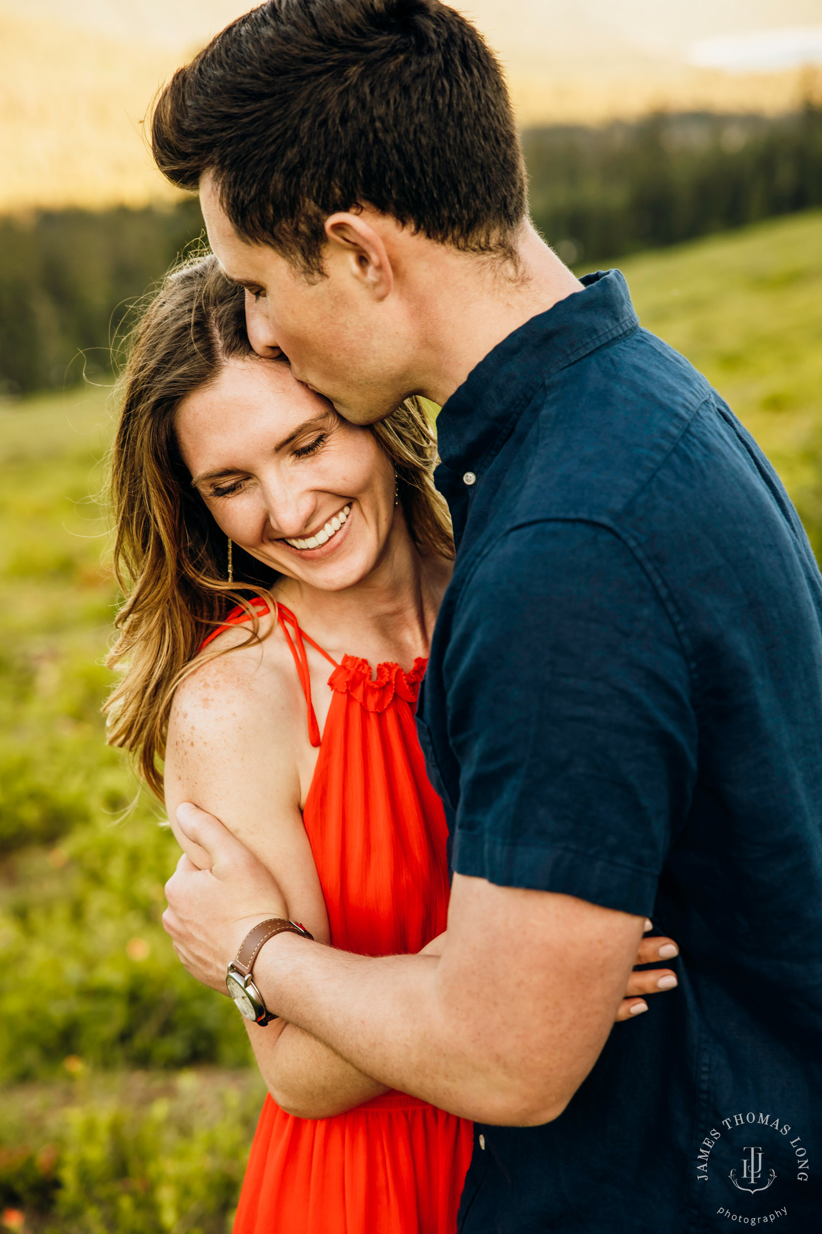 Adventure engagement in the Cascades by Snoqualmie adventure elopement photographer James Thomas Long Photography