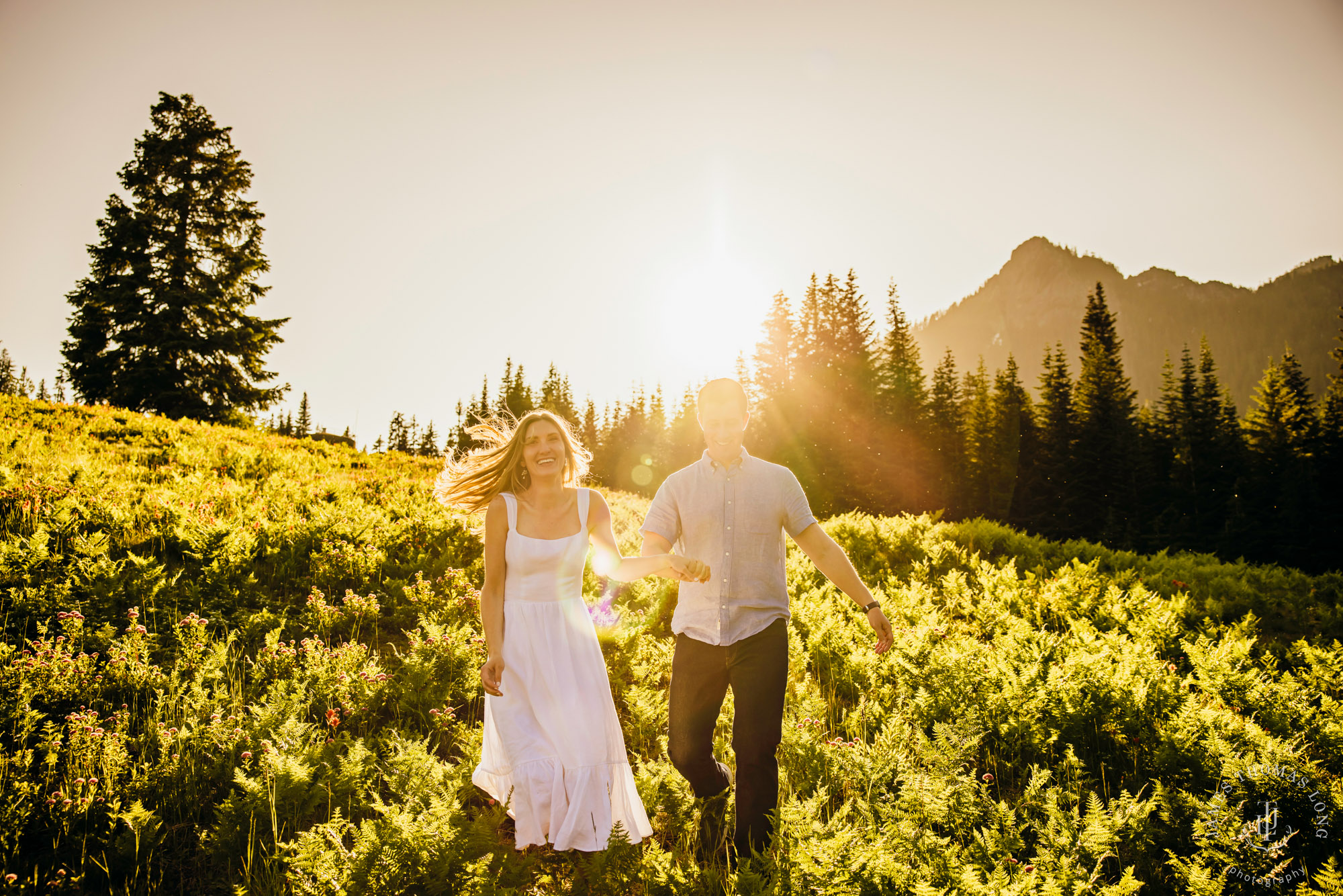 Adventure engagement in the Cascades by Snoqualmie adventure elopement photographer James Thomas Long Photography