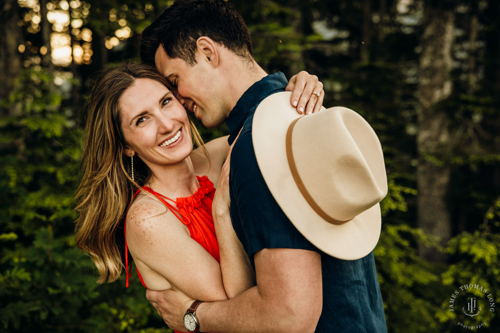 Adventure engagement in the Cascades by Snoqualmie adventure elopement photographer James Thomas Long Photography