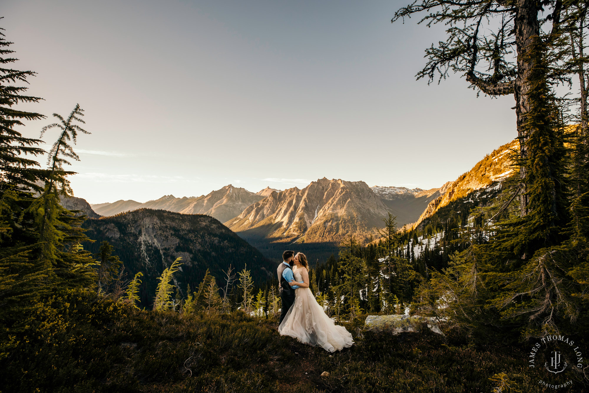 North Cascades adventure elopement by Seattle adventure elopement photographer James Thomas Long Photography