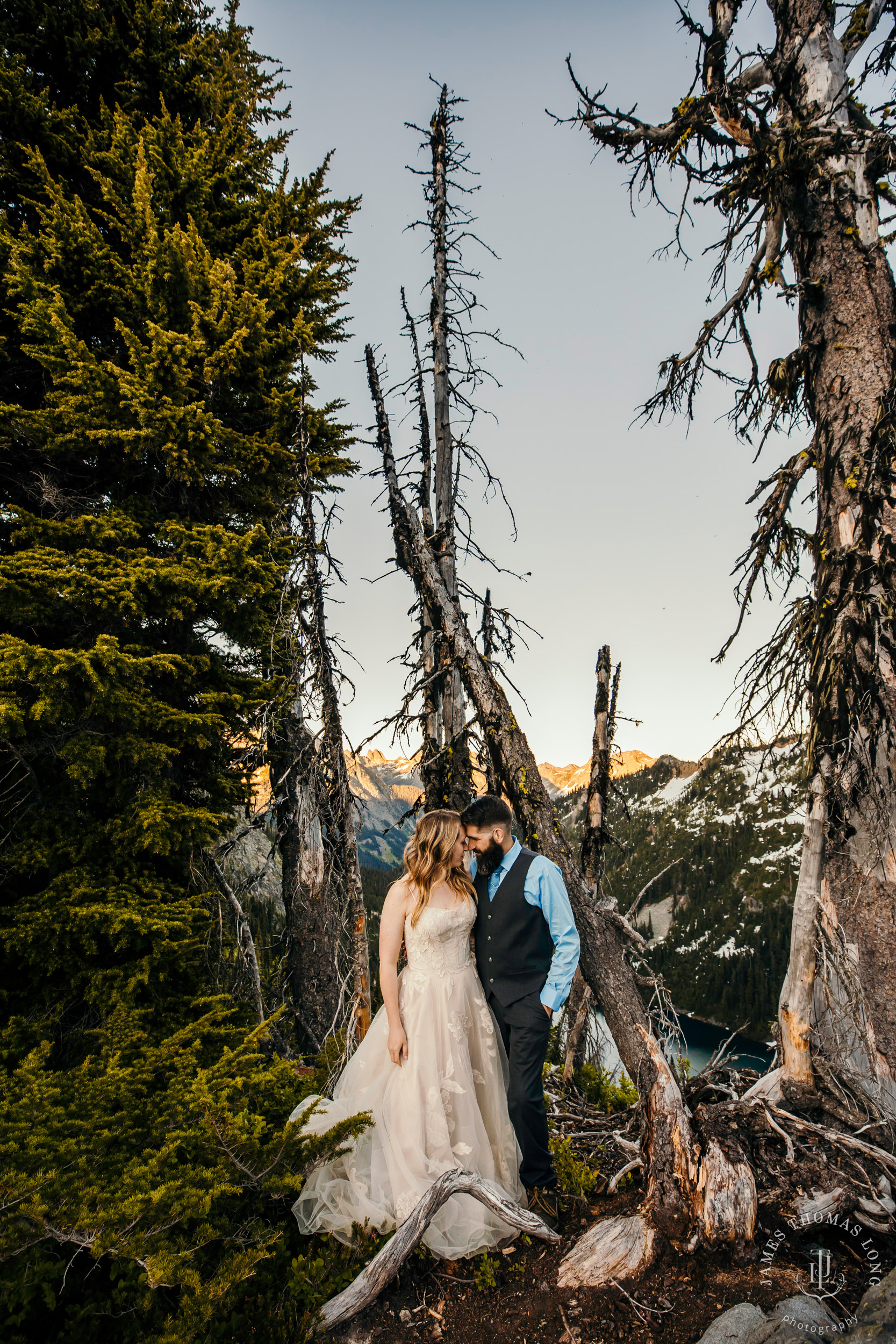 North Cascades adventure elopement by Seattle adventure elopement photographer James Thomas Long Photography