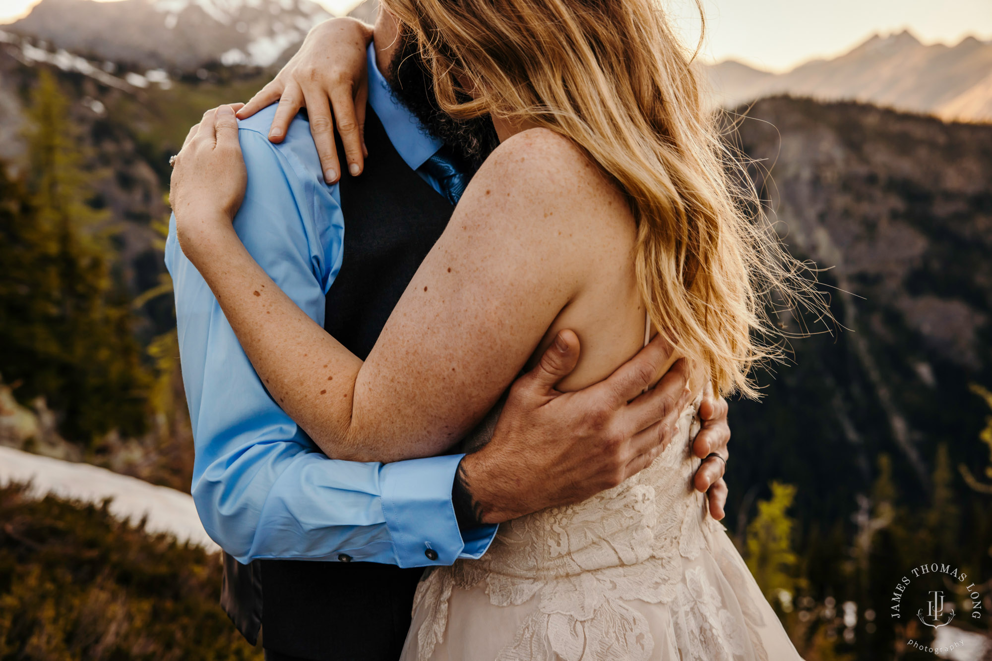 North Cascades adventure elopement by Seattle adventure elopement photographer James Thomas Long Photography