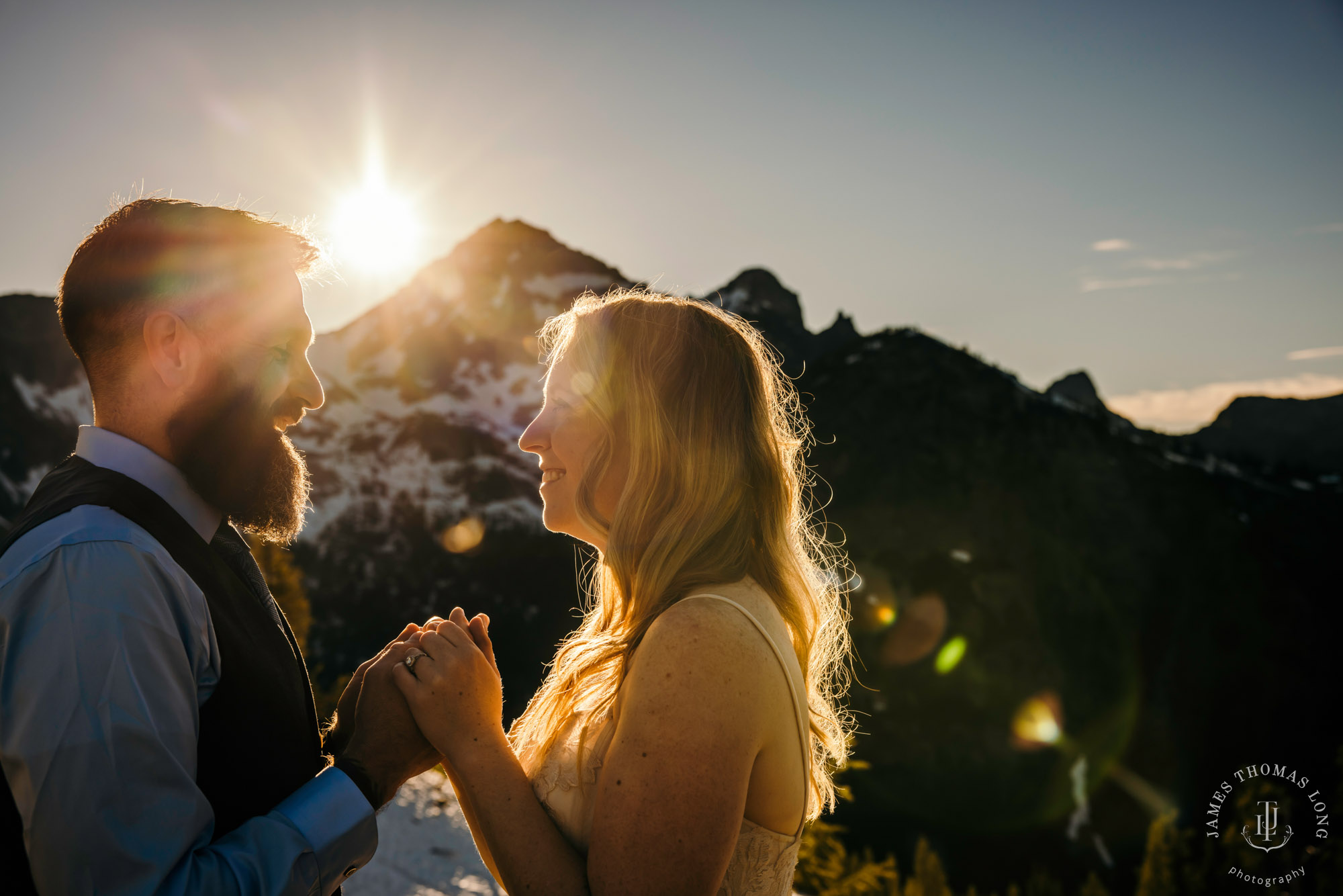 North Cascades adventure elopement by Seattle adventure elopement photographer James Thomas Long Photography