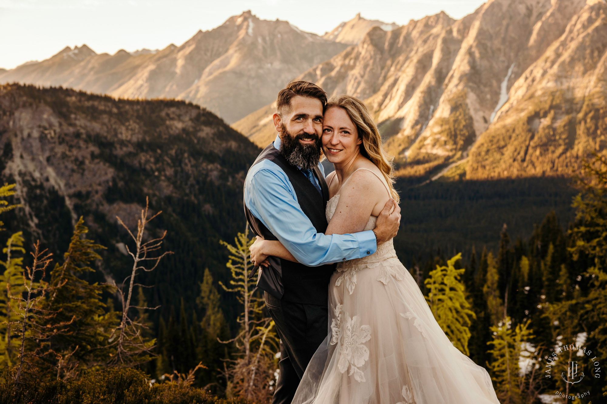 North Cascades adventure elopement by Seattle adventure elopement photographer James Thomas Long Photography