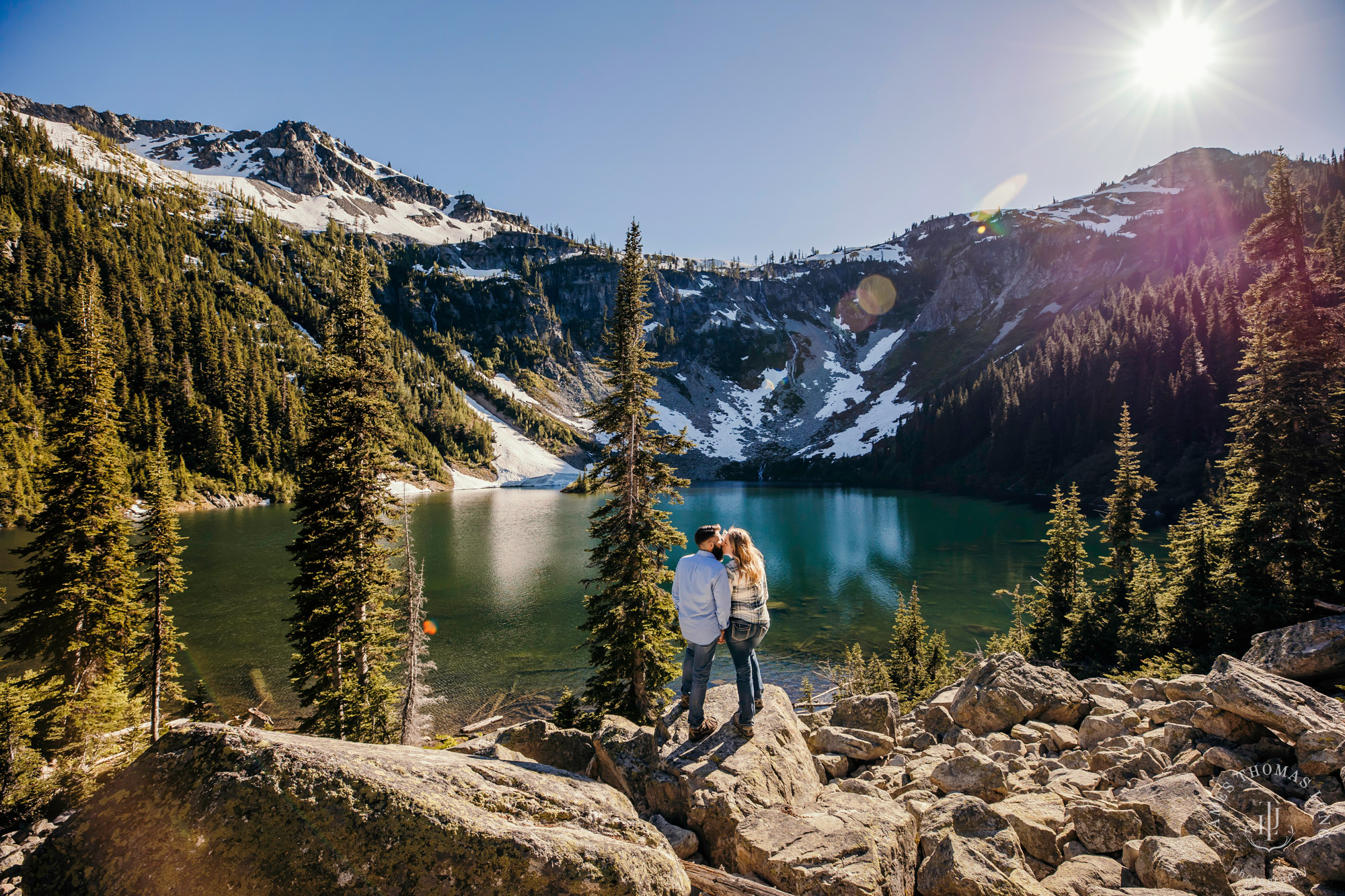 North Cascades adventure elopement by Seattle adventure elopement photographer James Thomas Long Photography