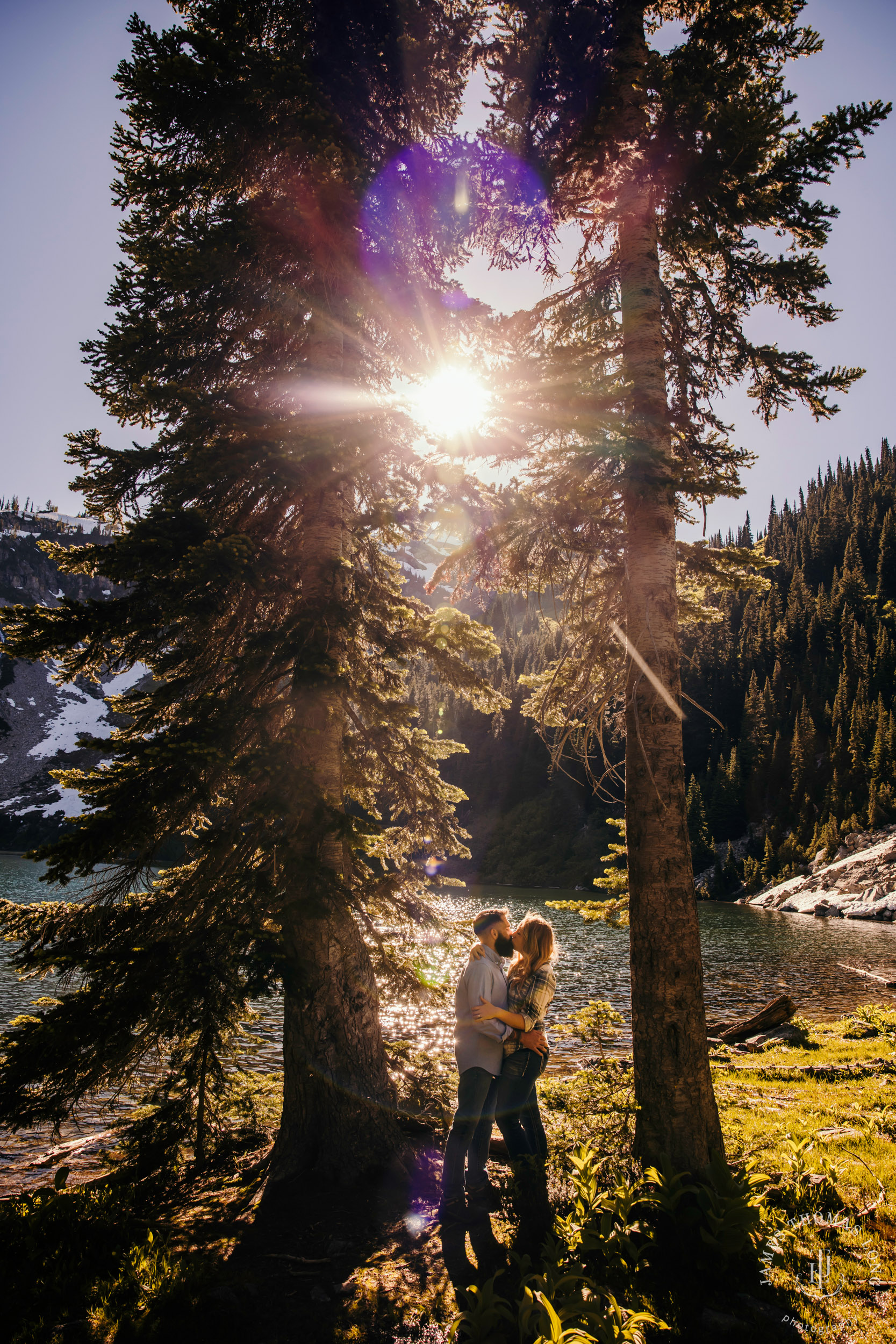 North Cascades adventure elopement by Seattle adventure elopement photographer James Thomas Long Photography