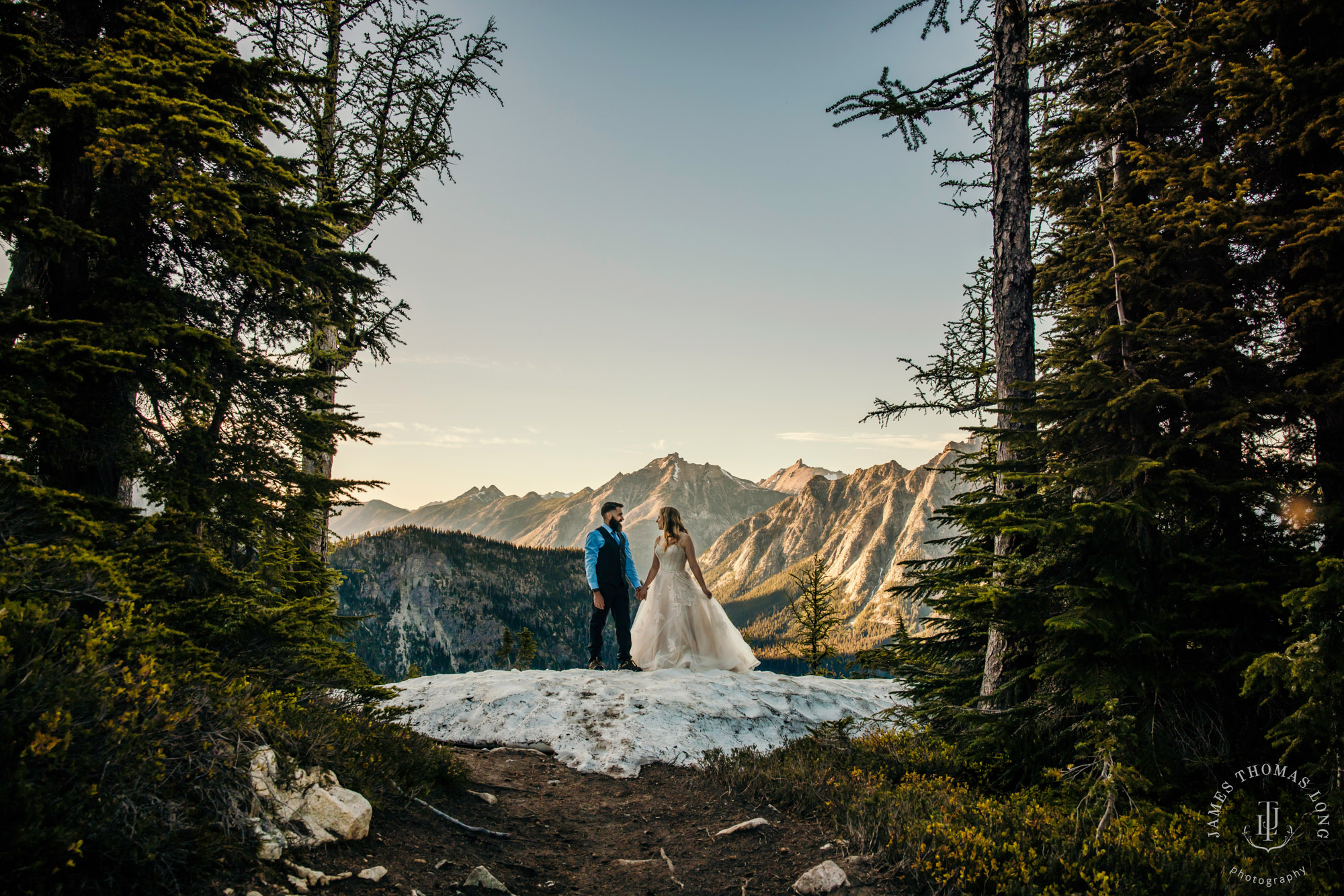 North Cascades adventure elopement by Seattle adventure elopement photographer James Thomas Long Photography