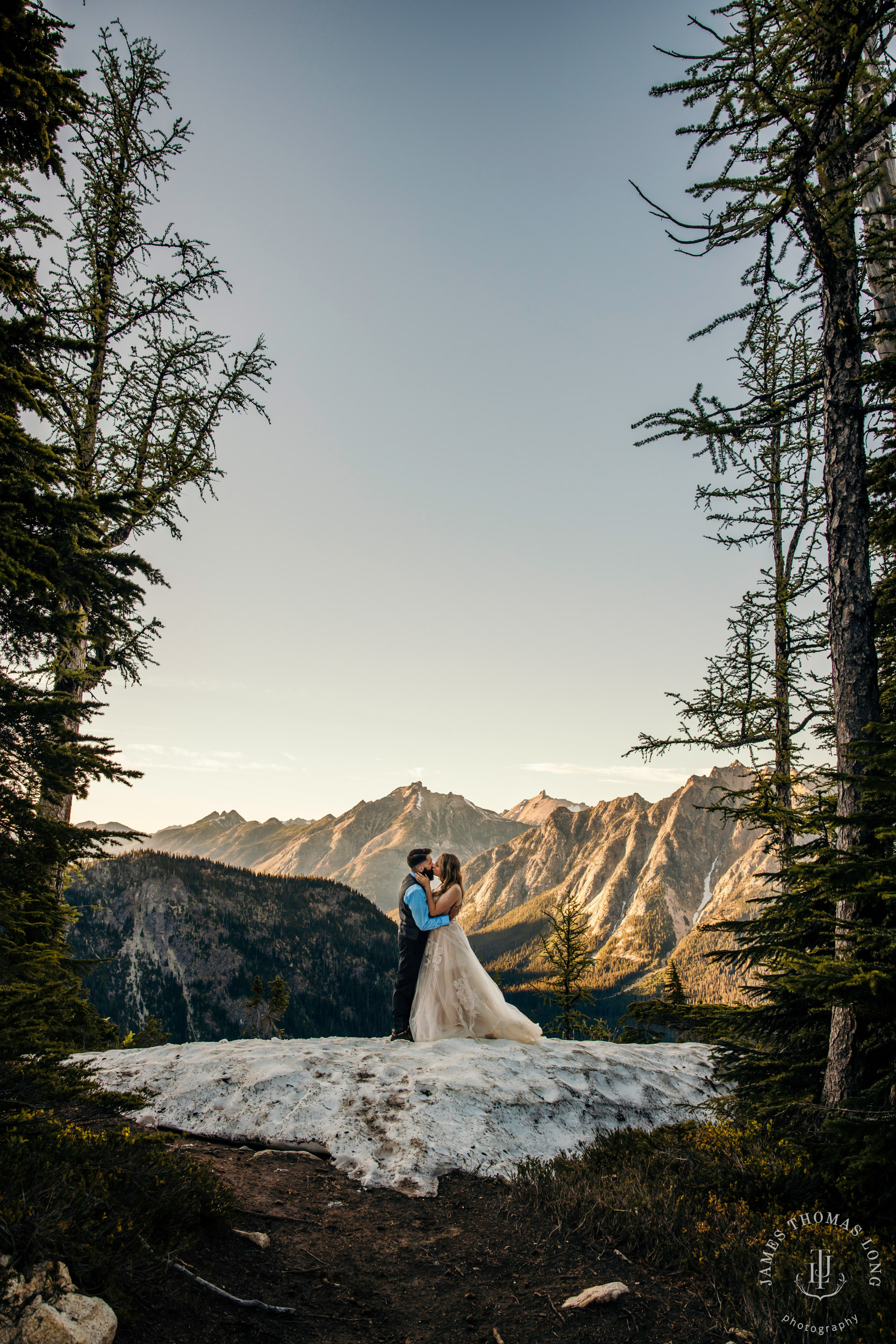 North Cascades adventure elopement by Seattle adventure elopement photographer James Thomas Long Photography