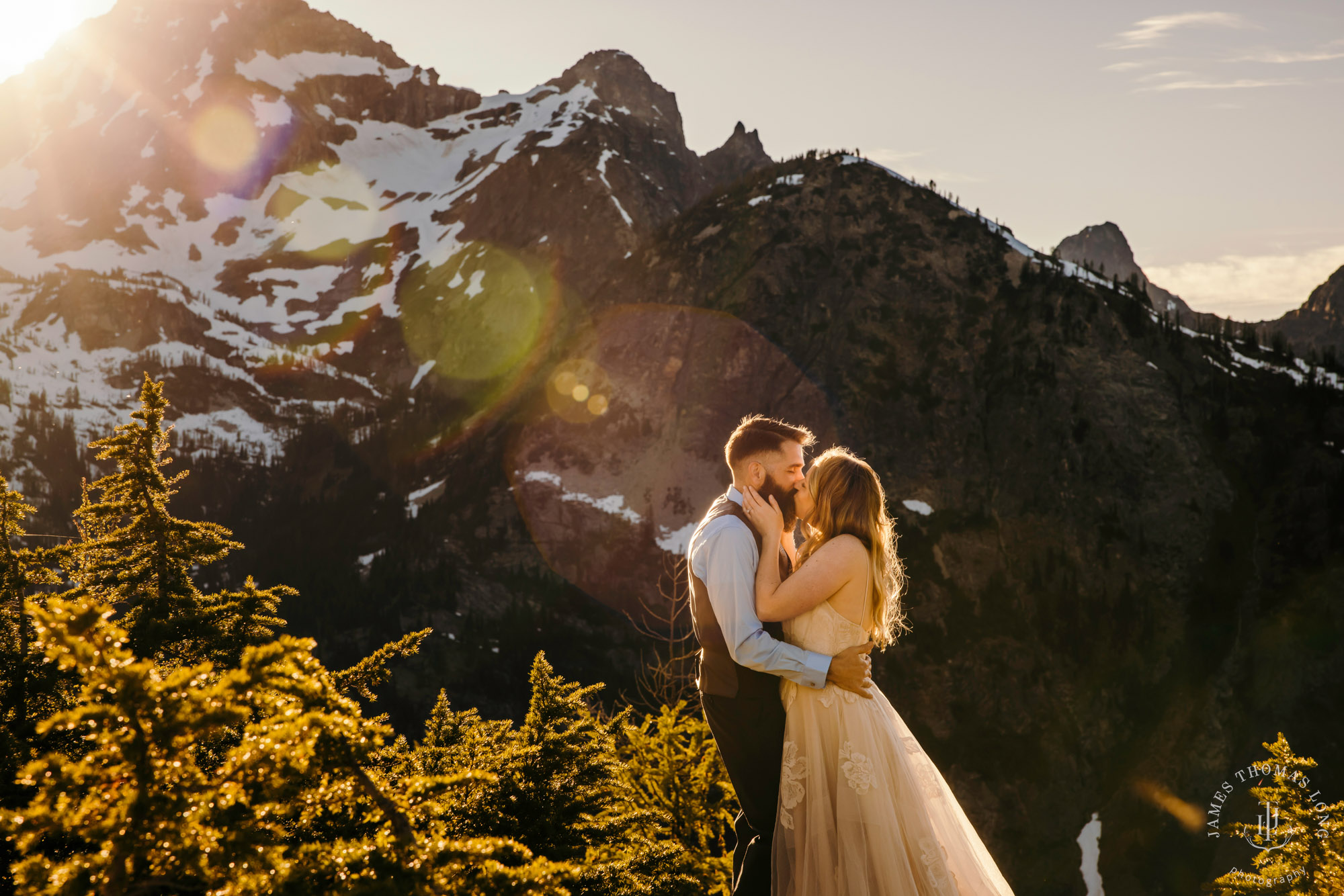 North Cascades adventure elopement by Seattle adventure elopement photographer James Thomas Long Photography