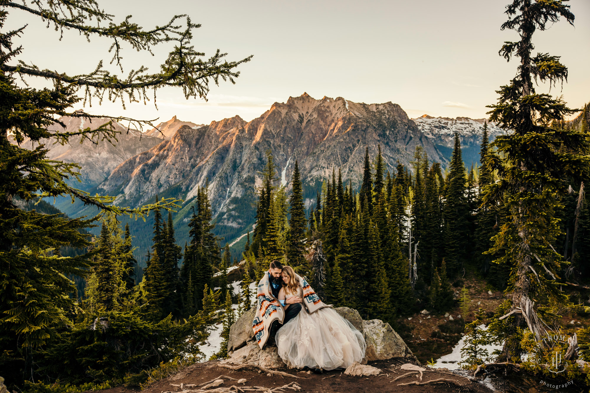 North Cascades adventure elopement by Seattle adventure elopement photographer James Thomas Long Photography