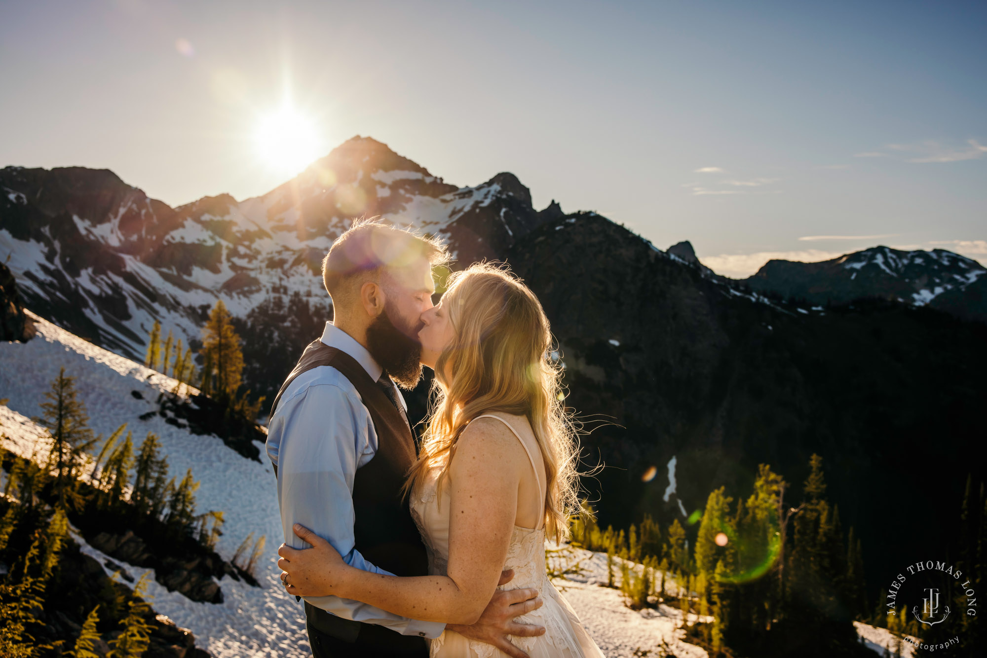 North Cascades adventure elopement by Seattle adventure elopement photographer James Thomas Long Photography