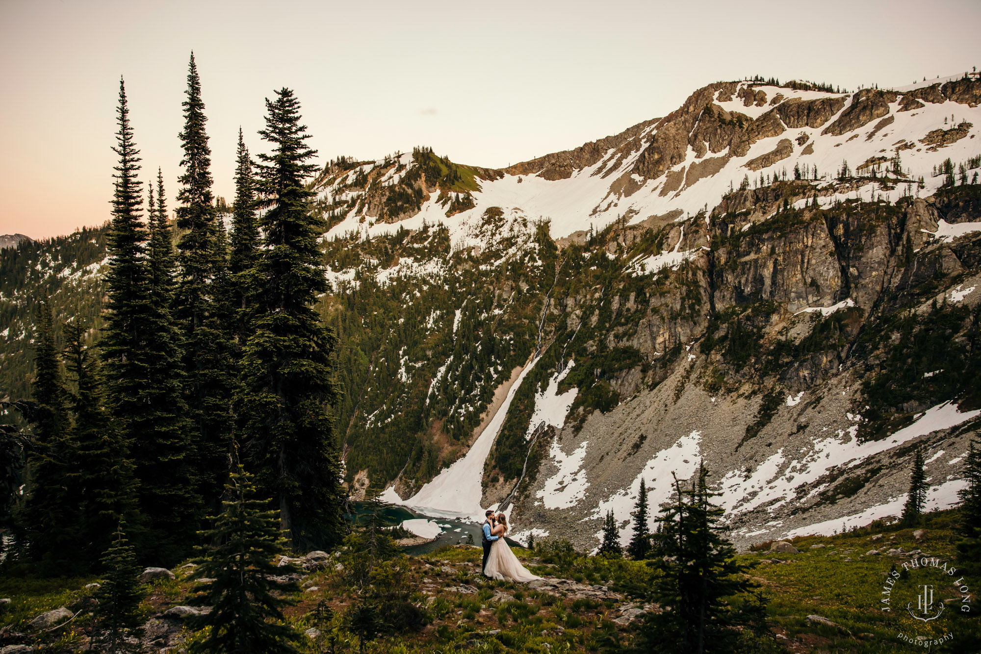 North Cascades adventure elopement by Seattle adventure elopement photographer James Thomas Long Photography