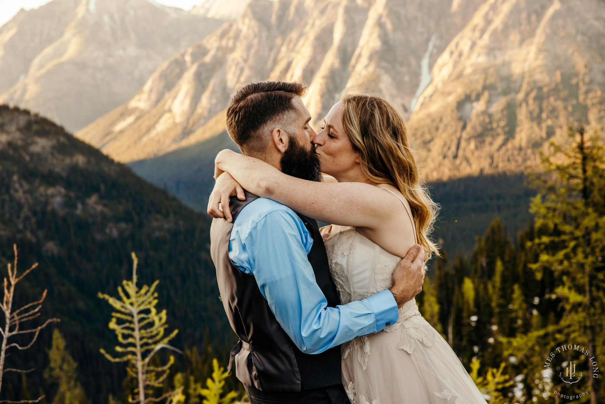 North Cascades adventure elopement by Seattle adventure elopement photographer James Thomas Long Photography