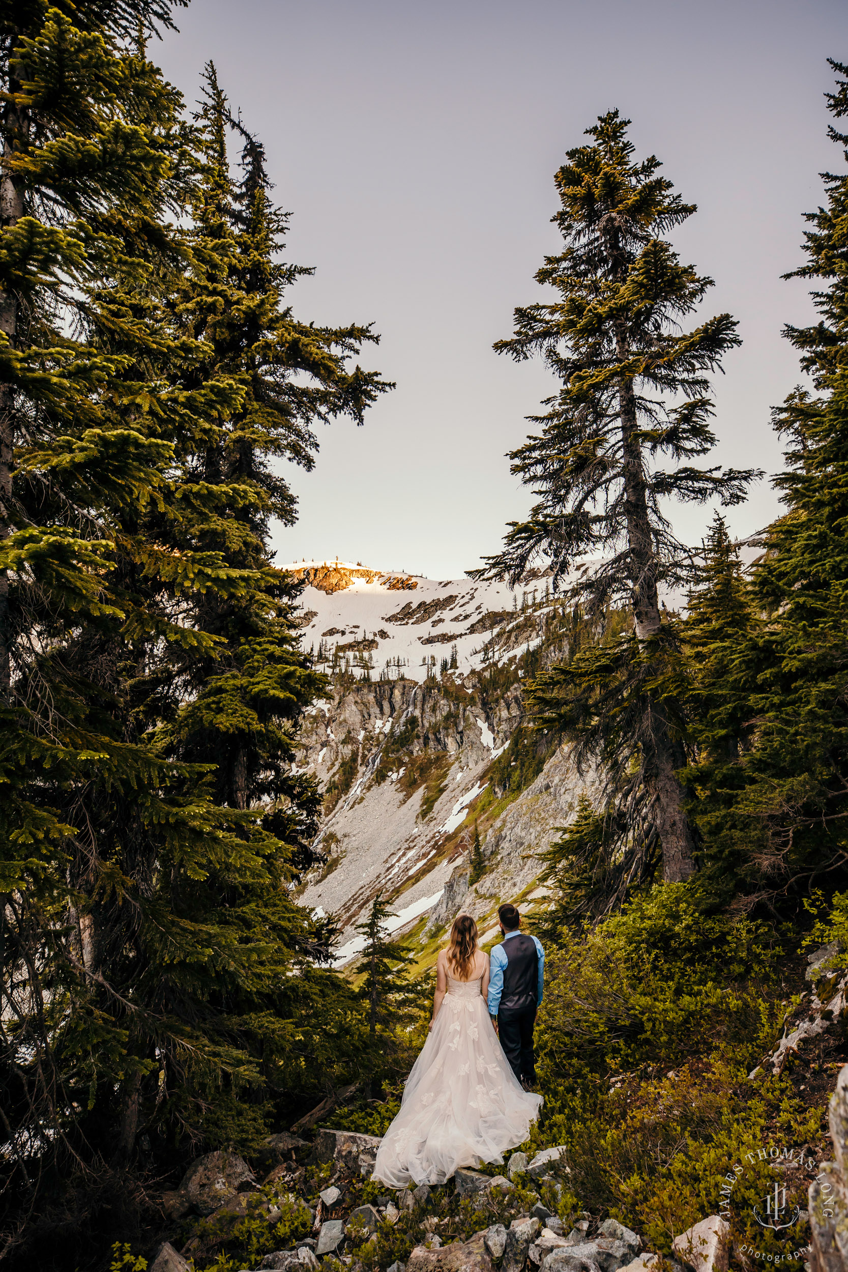 North Cascades adventure elopement by Seattle adventure elopement photographer James Thomas Long Photography