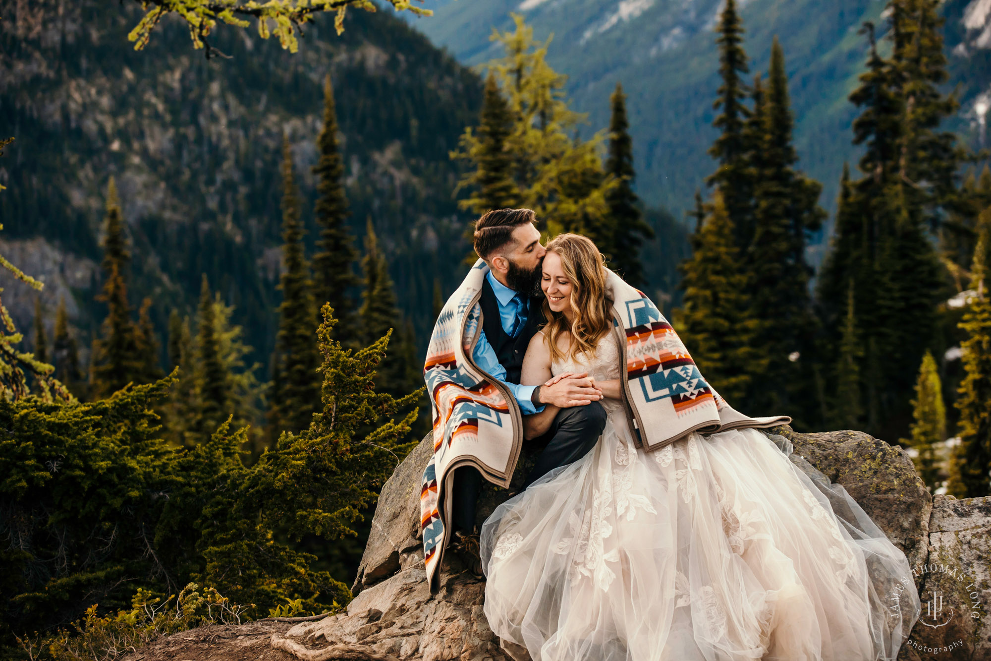 North Cascades adventure elopement by Seattle adventure elopement photographer James Thomas Long Photography