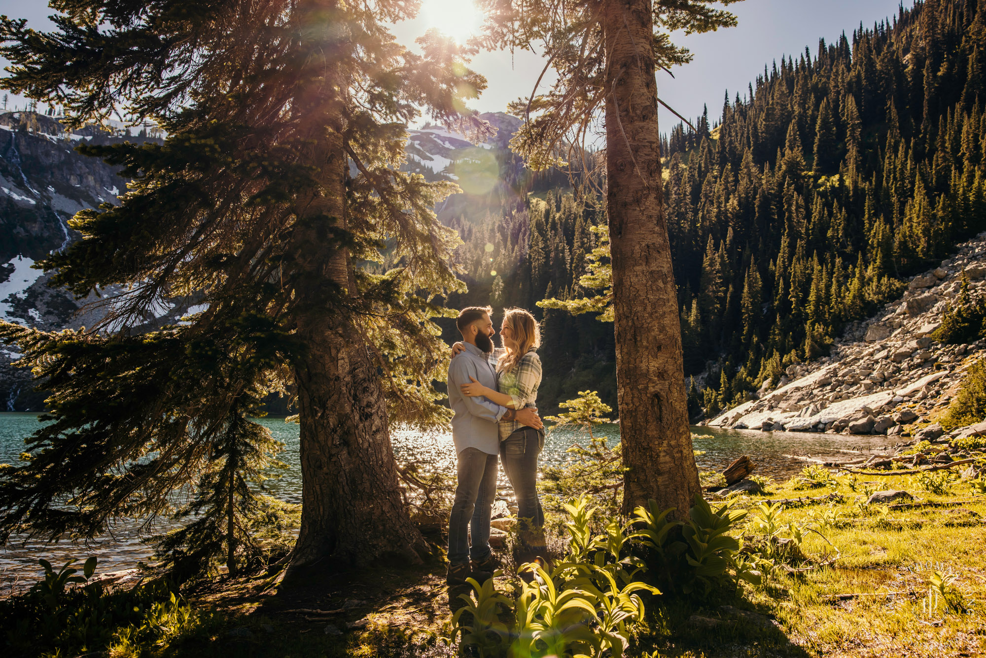 North Cascades adventure elopement by Seattle adventure elopement photographer James Thomas Long Photography