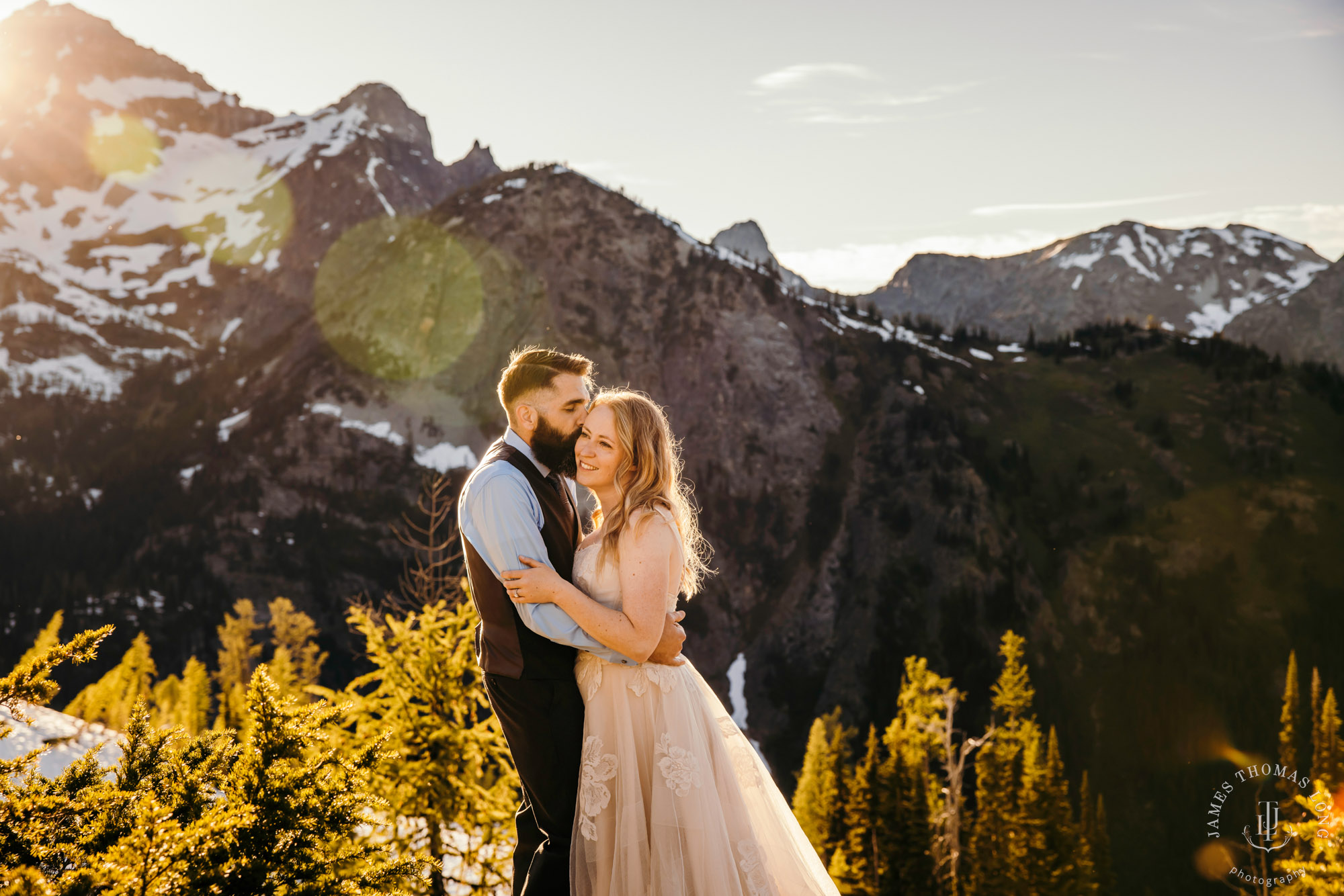 North Cascades adventure elopement by Seattle adventure elopement photographer James Thomas Long Photography