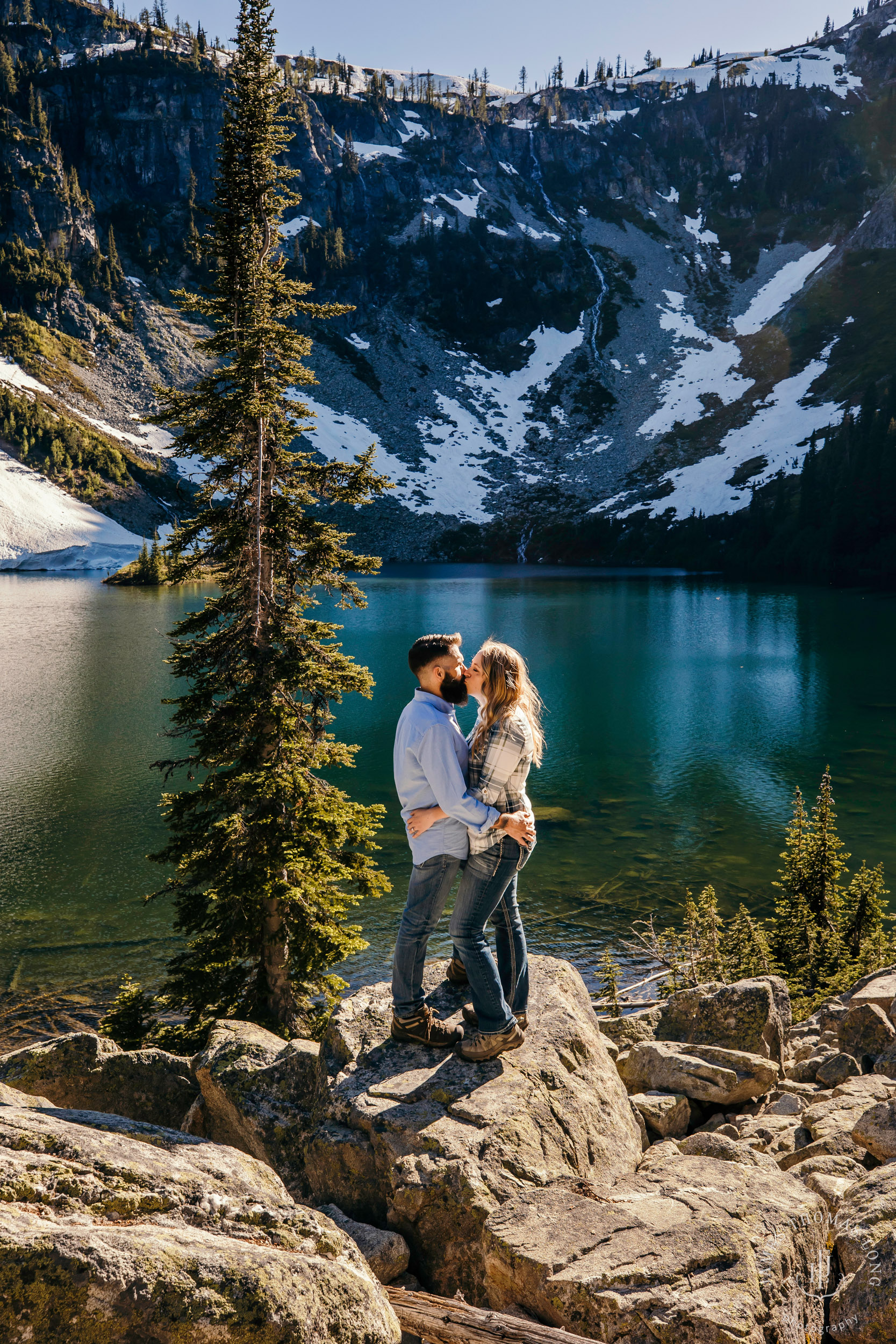 North Cascades adventure elopement by Seattle adventure elopement photographer James Thomas Long Photography