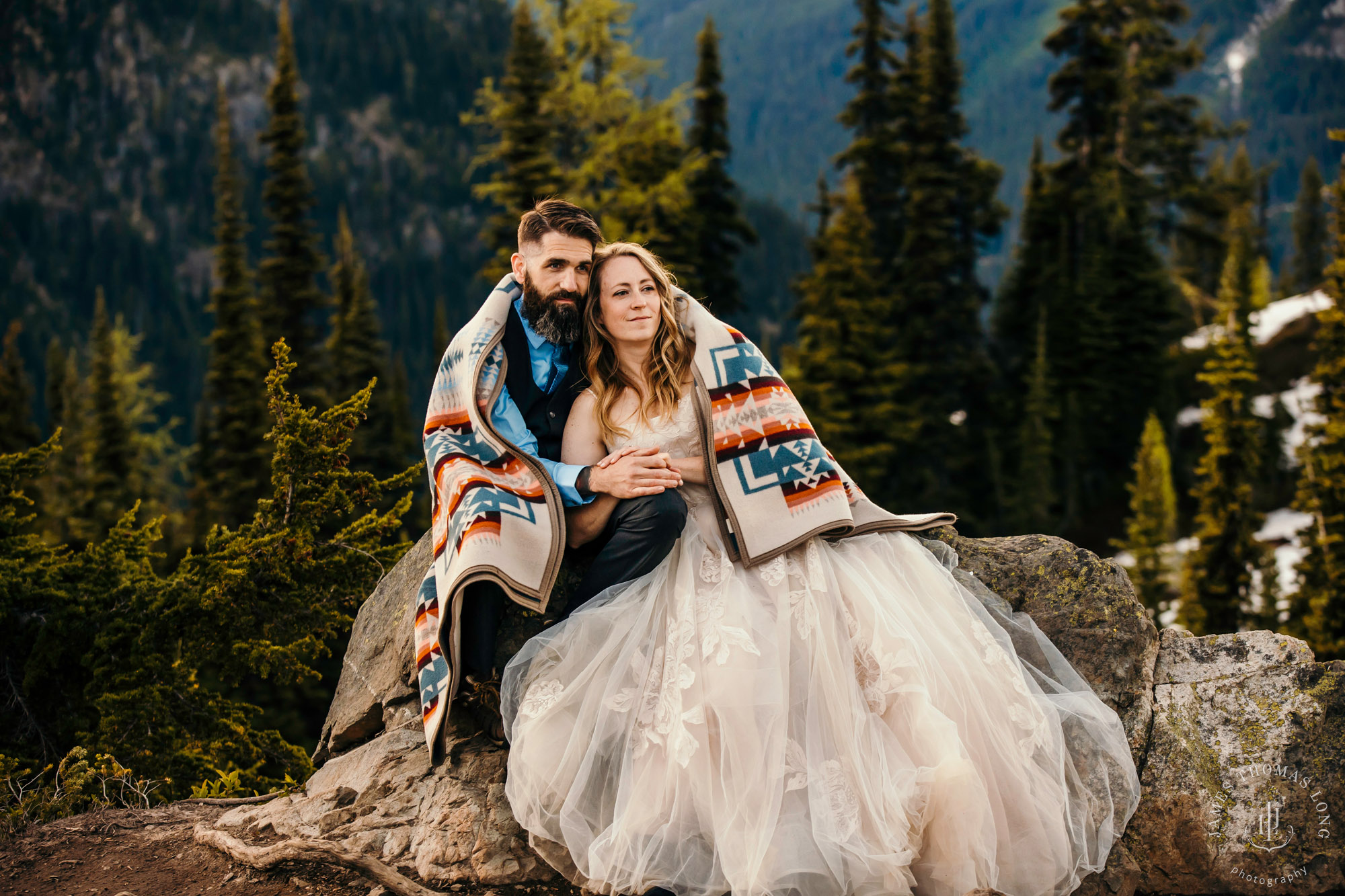 North Cascades adventure elopement by Seattle adventure elopement photographer James Thomas Long Photography