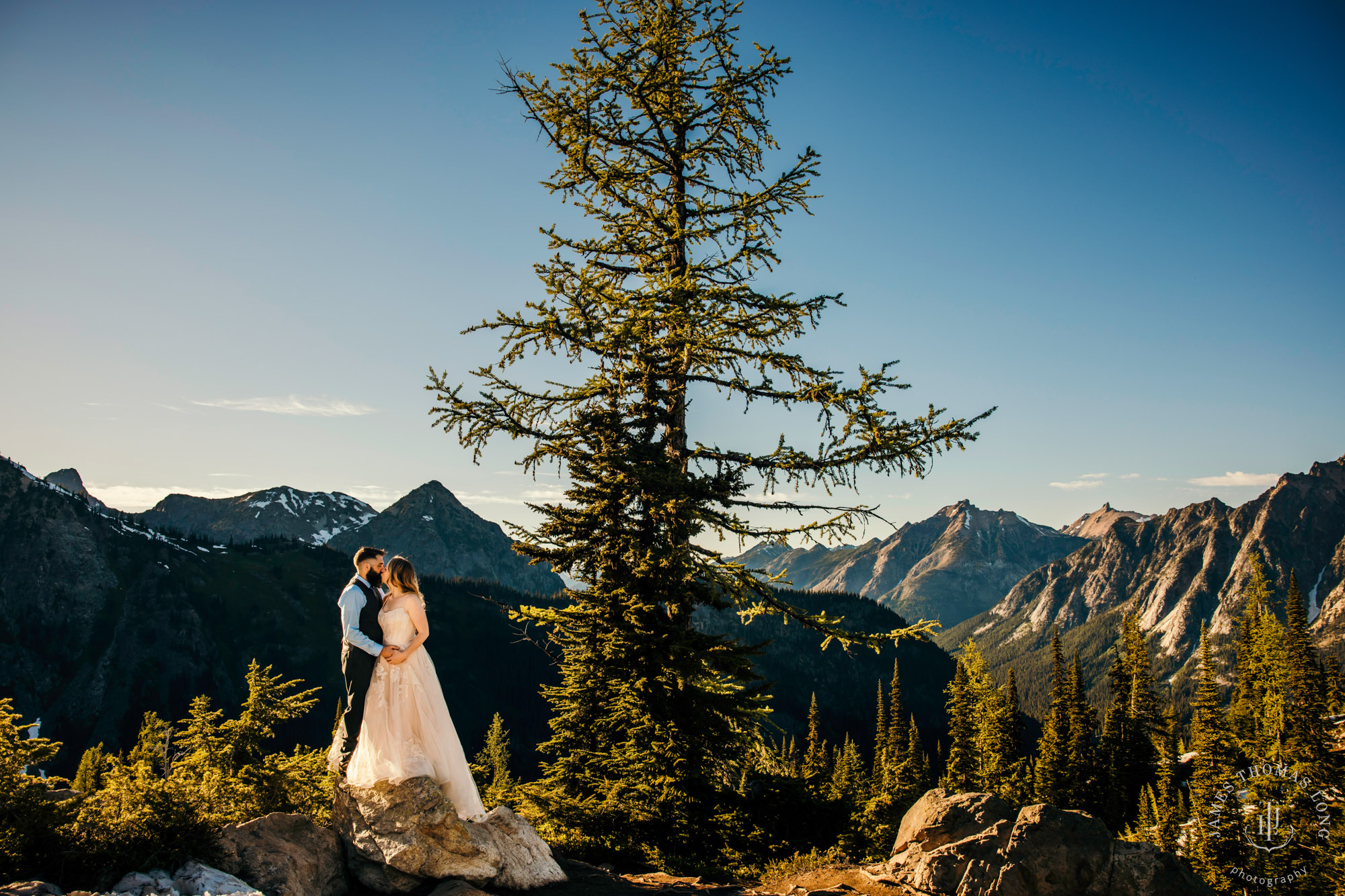 North Cascades adventure elopement by Seattle adventure elopement photographer James Thomas Long Photography