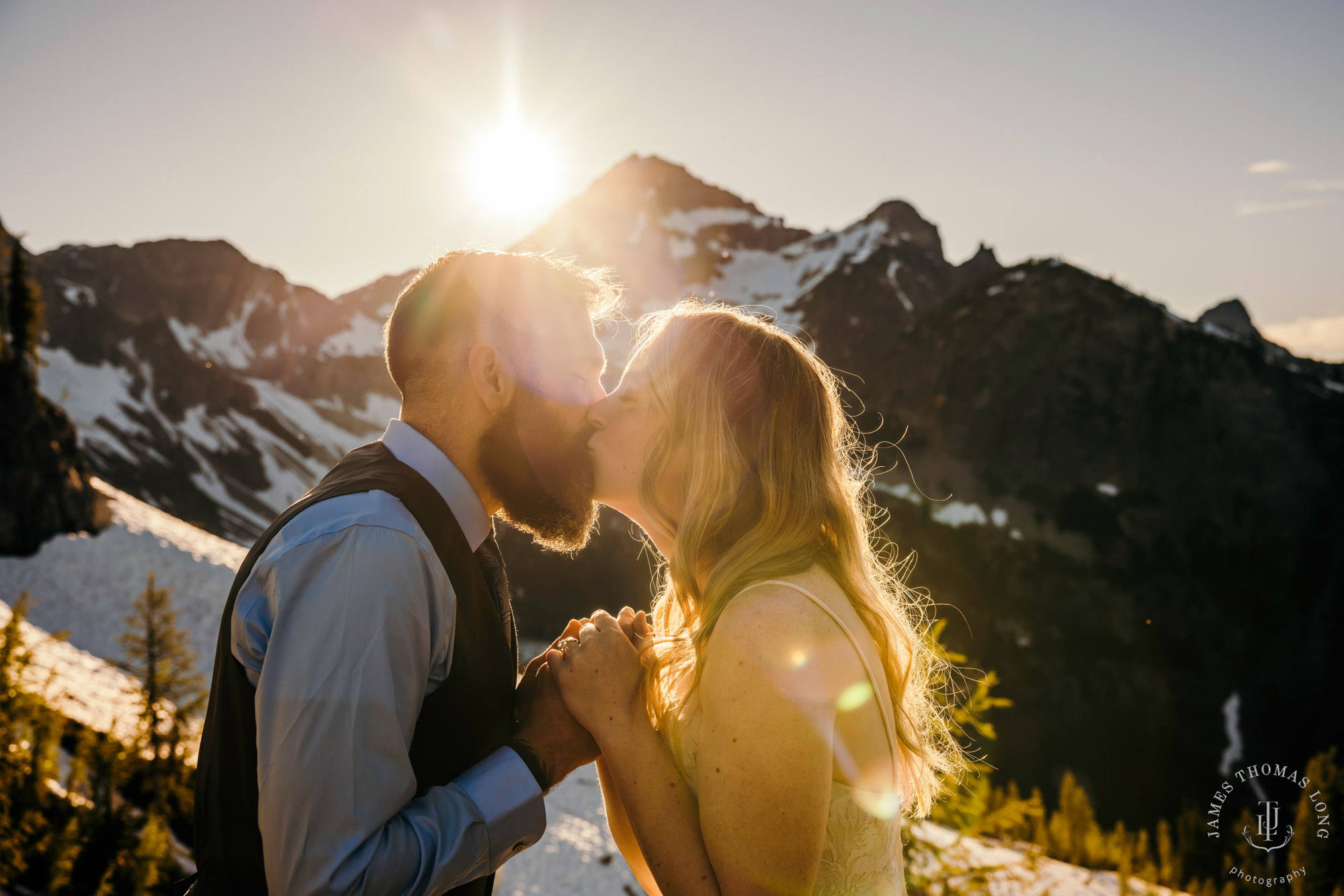 North Cascades adventure elopement by Seattle adventure elopement photographer James Thomas Long Photography