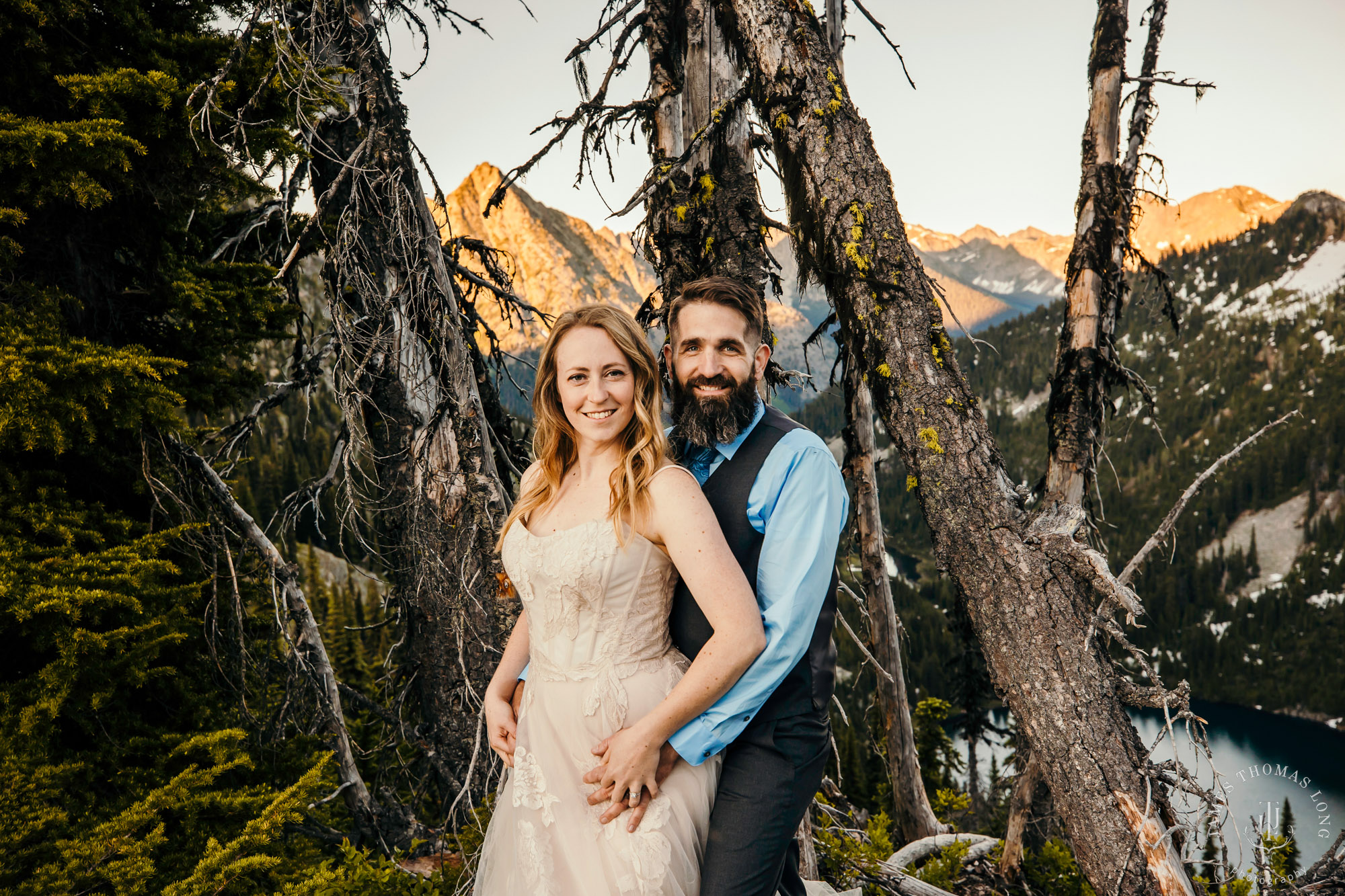 North Cascades adventure elopement by Seattle adventure elopement photographer James Thomas Long Photography