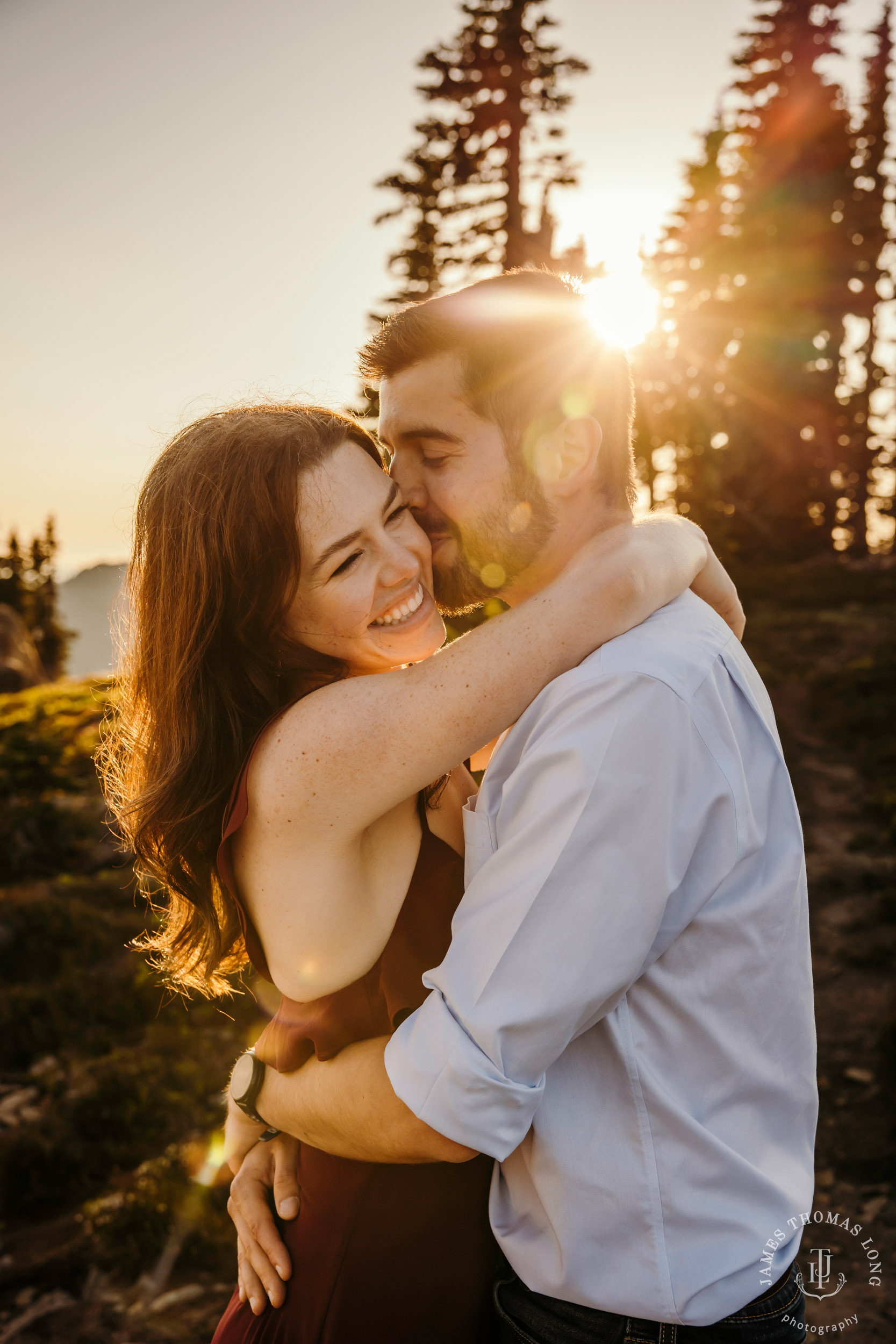 Mount Rainier adventure engagement session by adventure wedding and elopement photographer James Thomas Long Photography