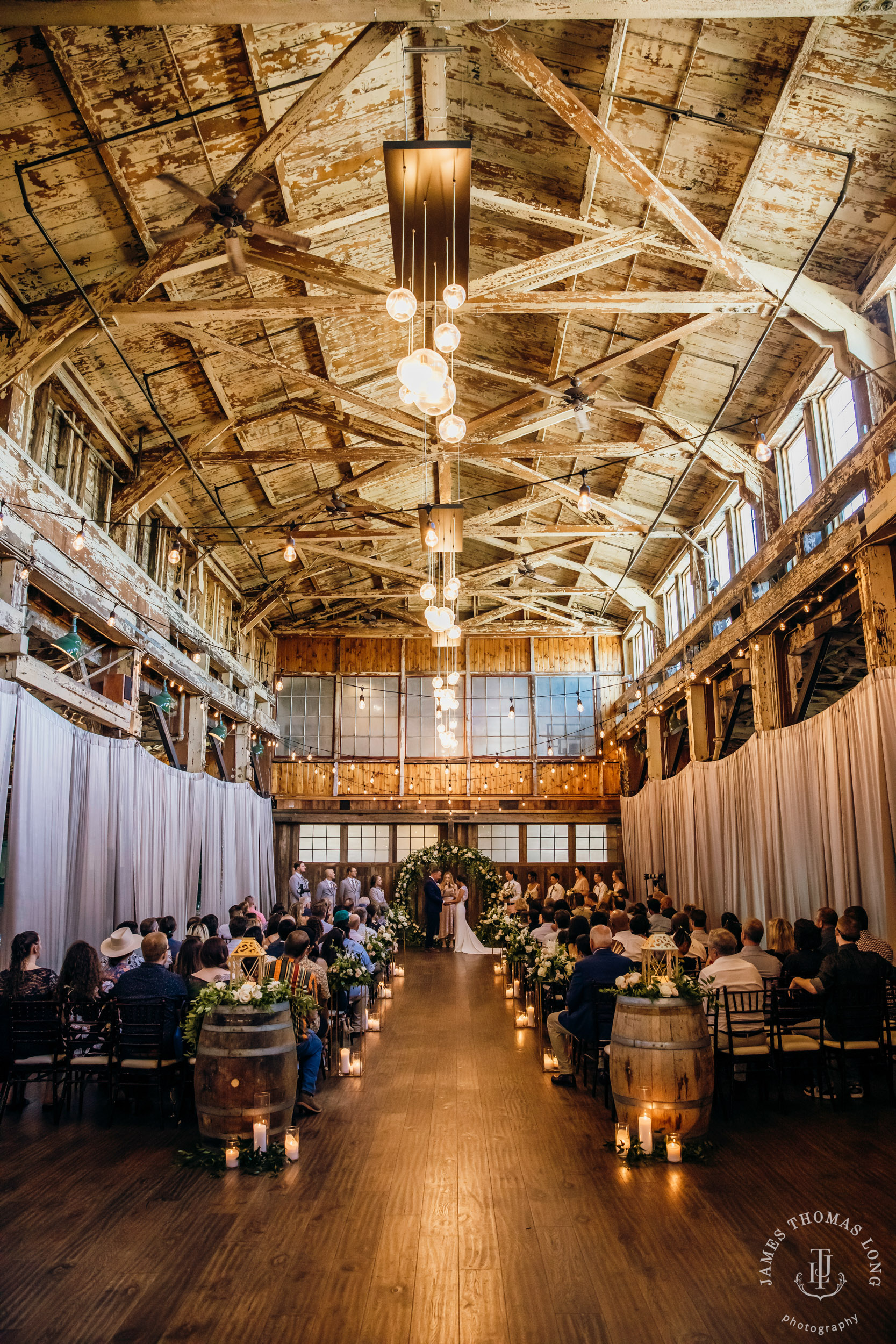SoDo Park Seattle wedding by Seattle wedding photographer James Thomas Long Photography