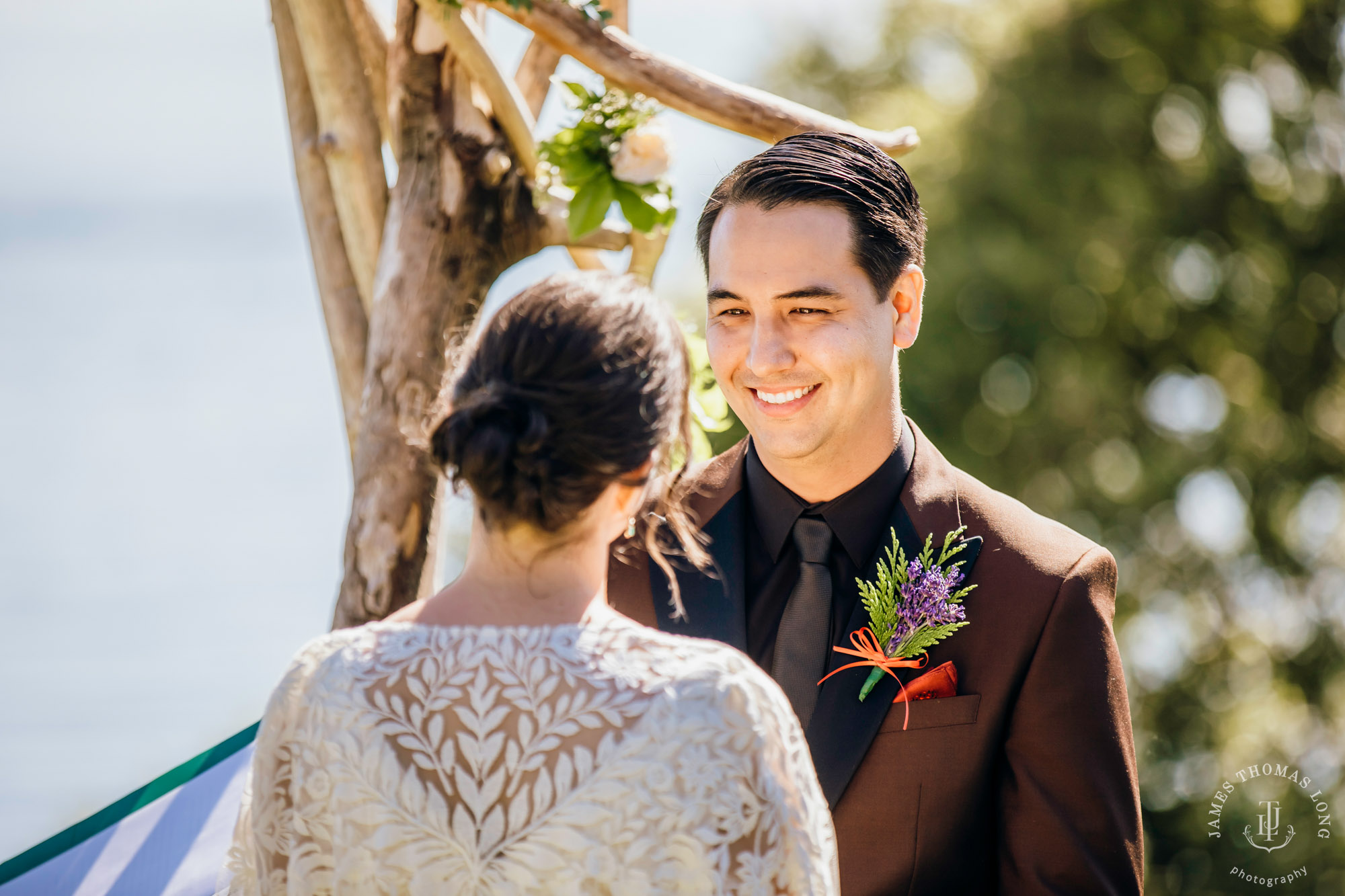 San Juan Island wedding by Seattle wedding photographer James Thomas Long Photography