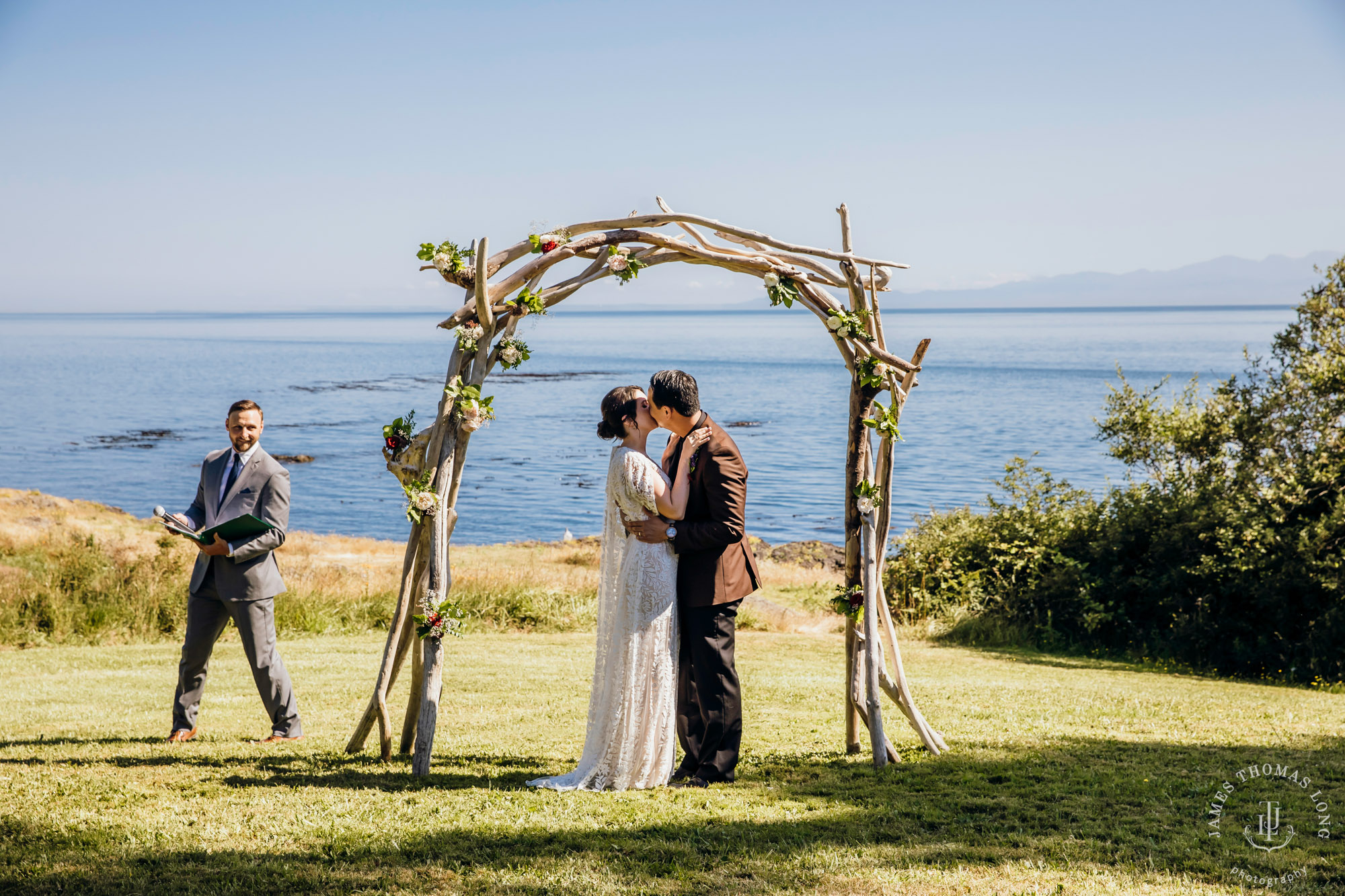 San Juan Island wedding by Seattle wedding photographer James Thomas Long Photography