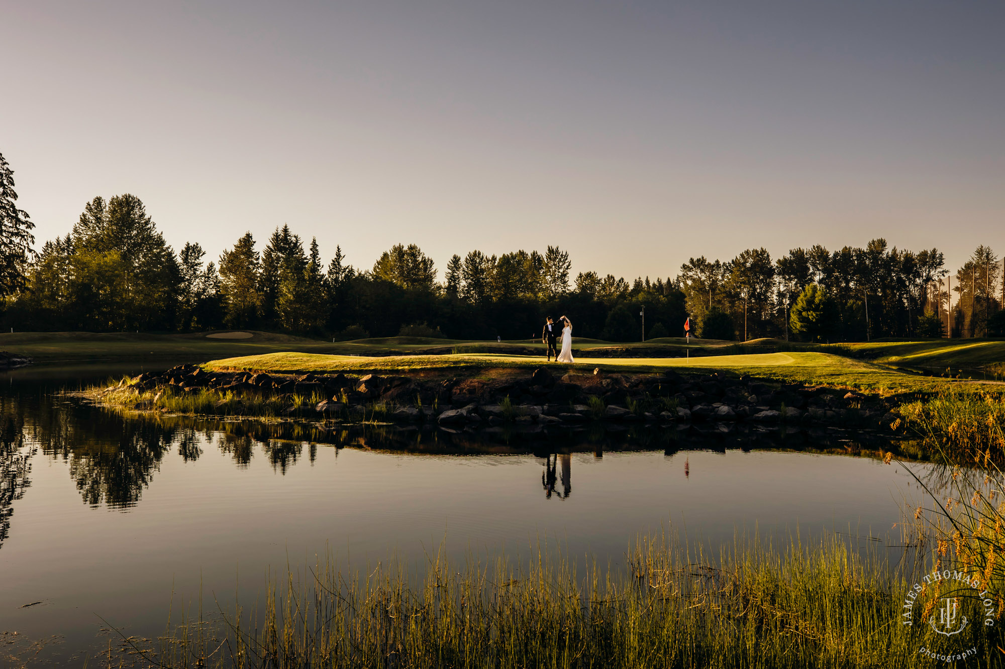 Echo Falls Snohomish wedding by Seattle wedding photographer James Thomas Long Photography