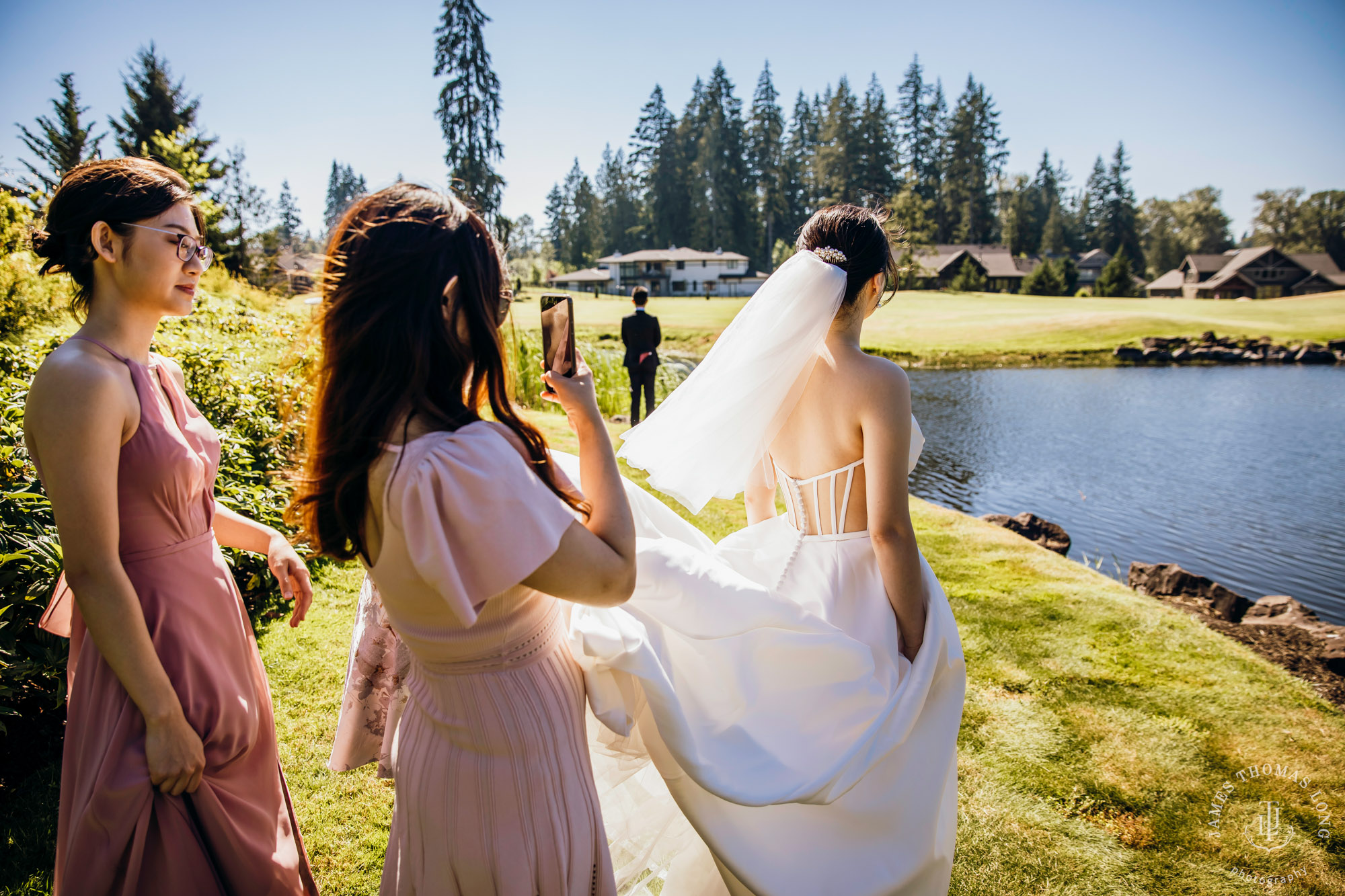 Echo Falls Snohomish wedding by Seattle wedding photographer James Thomas Long Photography