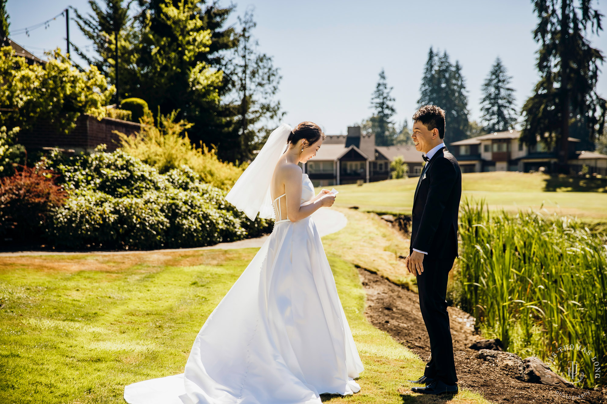 Echo Falls Snohomish wedding by Seattle wedding photographer James Thomas Long Photography