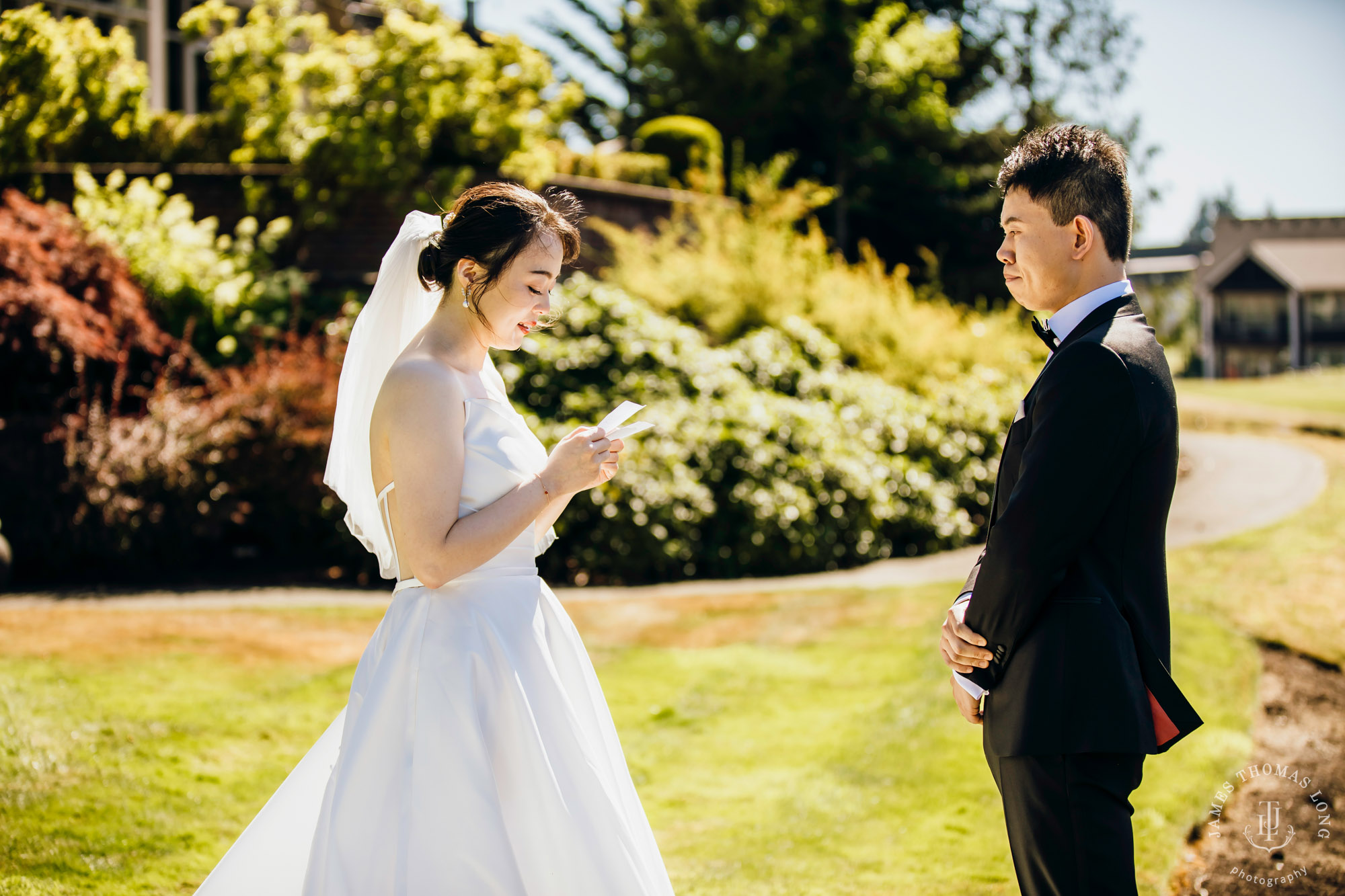 Echo Falls Snohomish wedding by Seattle wedding photographer James Thomas Long Photography