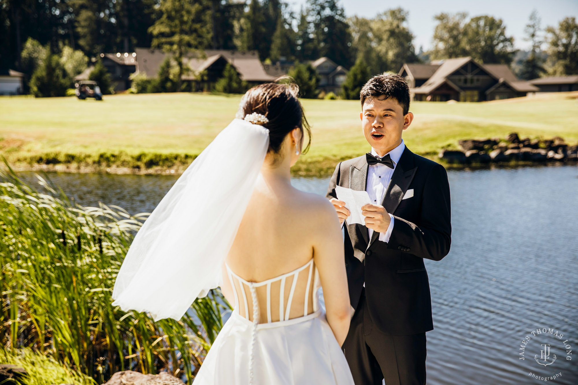 Echo Falls Snohomish wedding by Seattle wedding photographer James Thomas Long Photography