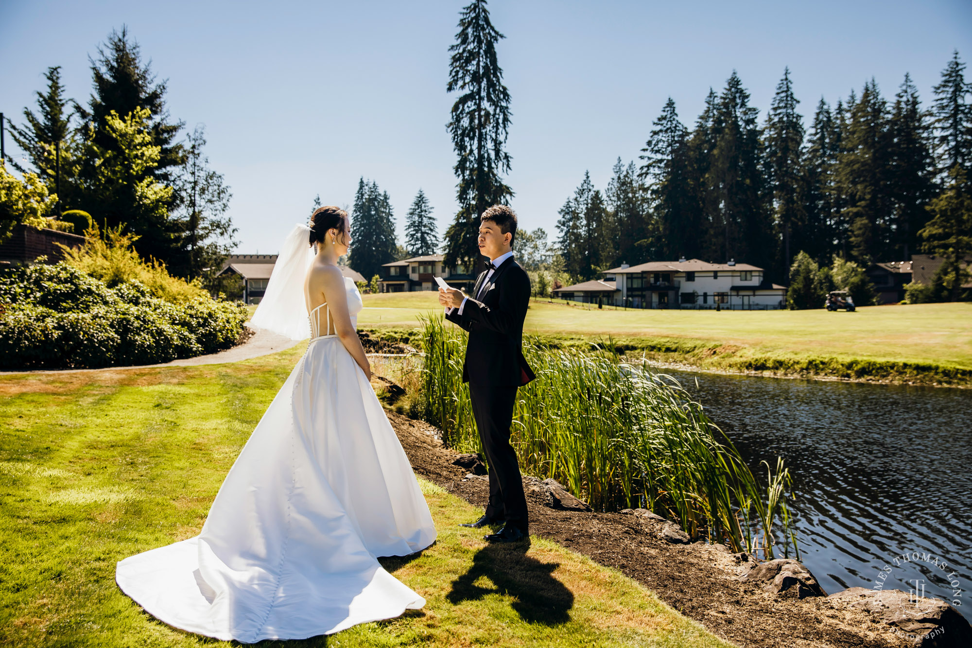 Echo Falls Snohomish wedding by Seattle wedding photographer James Thomas Long Photography