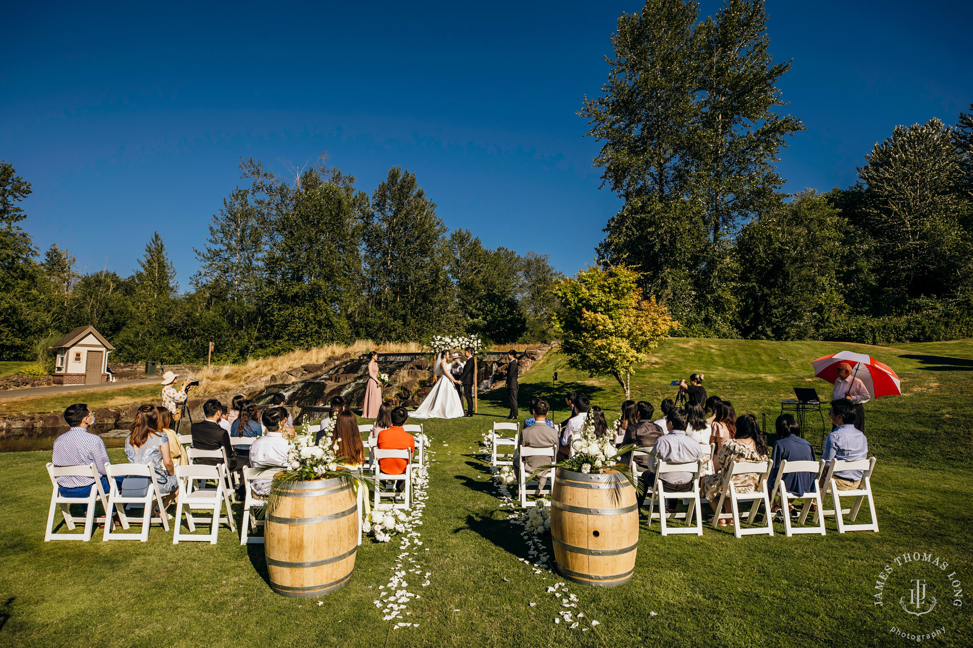 Echo Falls Snohomish wedding by Seattle wedding photographer James Thomas Long Photography