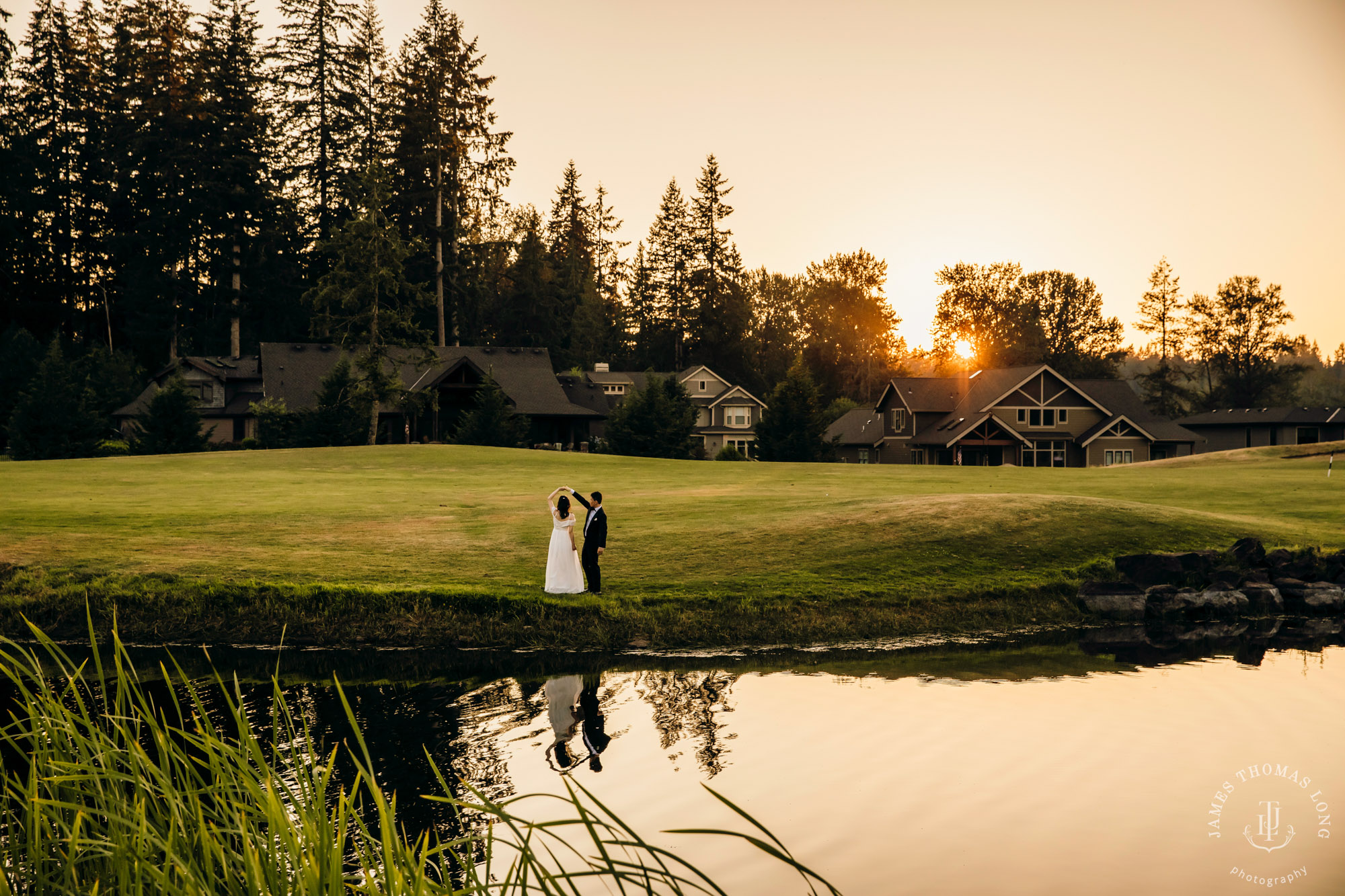 Echo Falls Snohomish wedding by Seattle wedding photographer James Thomas Long Photography