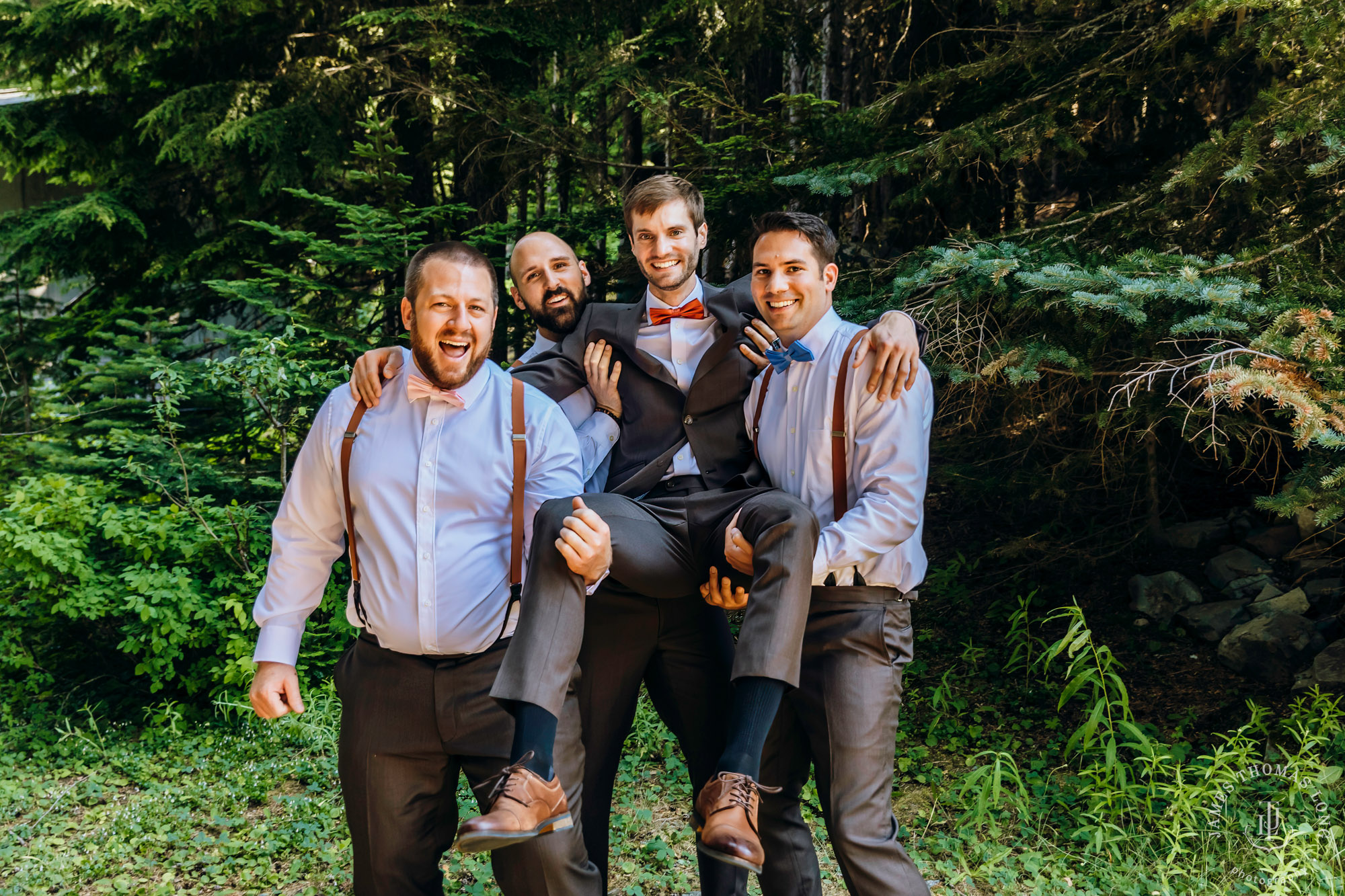 Crystal Mountain Resort wedding by Seattle wedding photographer James Thomas Long Photography