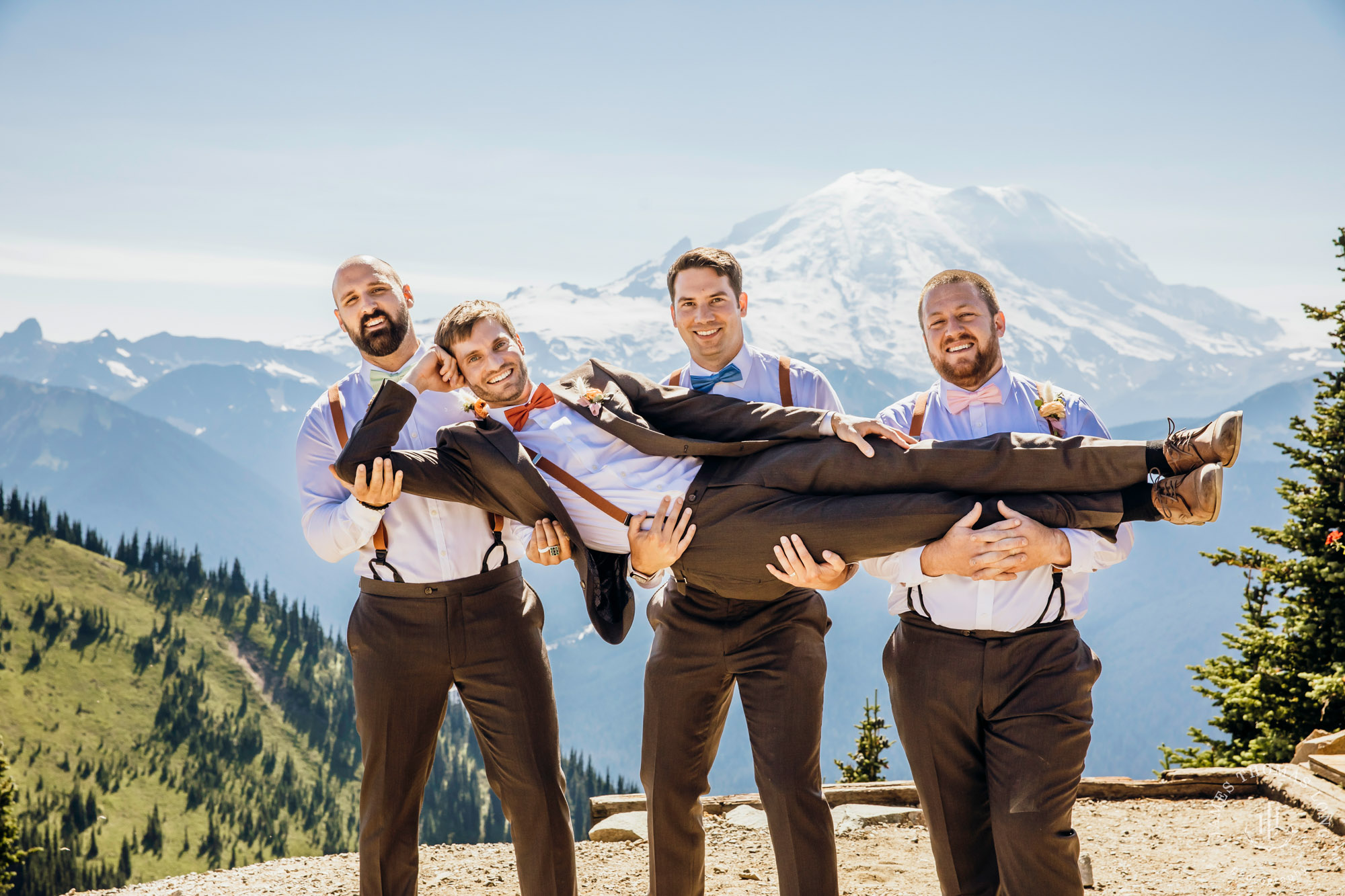 Crystal Mountain Resort wedding by Seattle wedding photographer James Thomas Long Photography