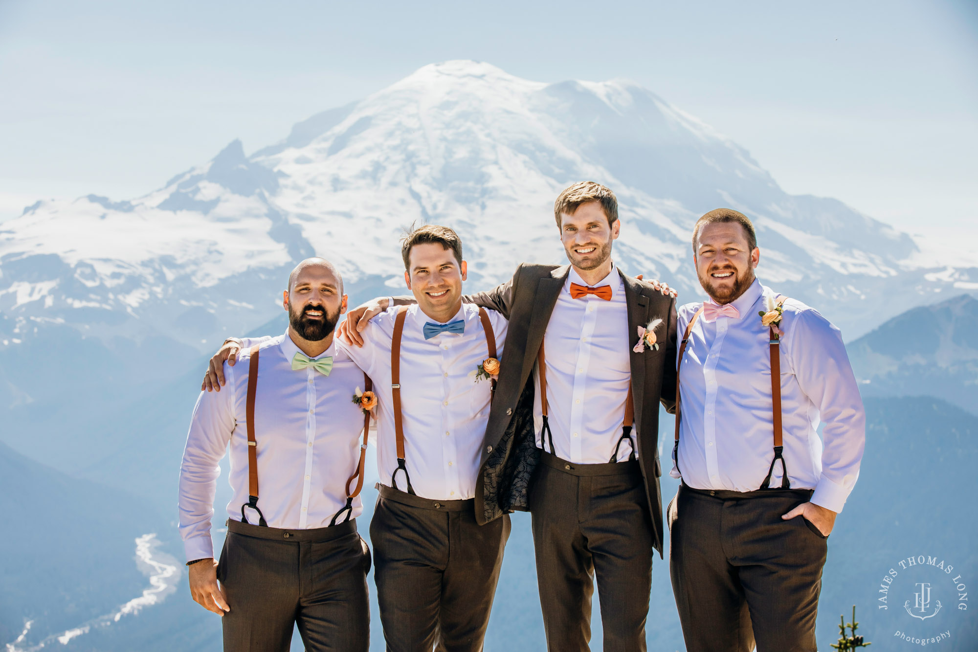 Crystal Mountain Resort wedding by Seattle wedding photographer James Thomas Long Photography