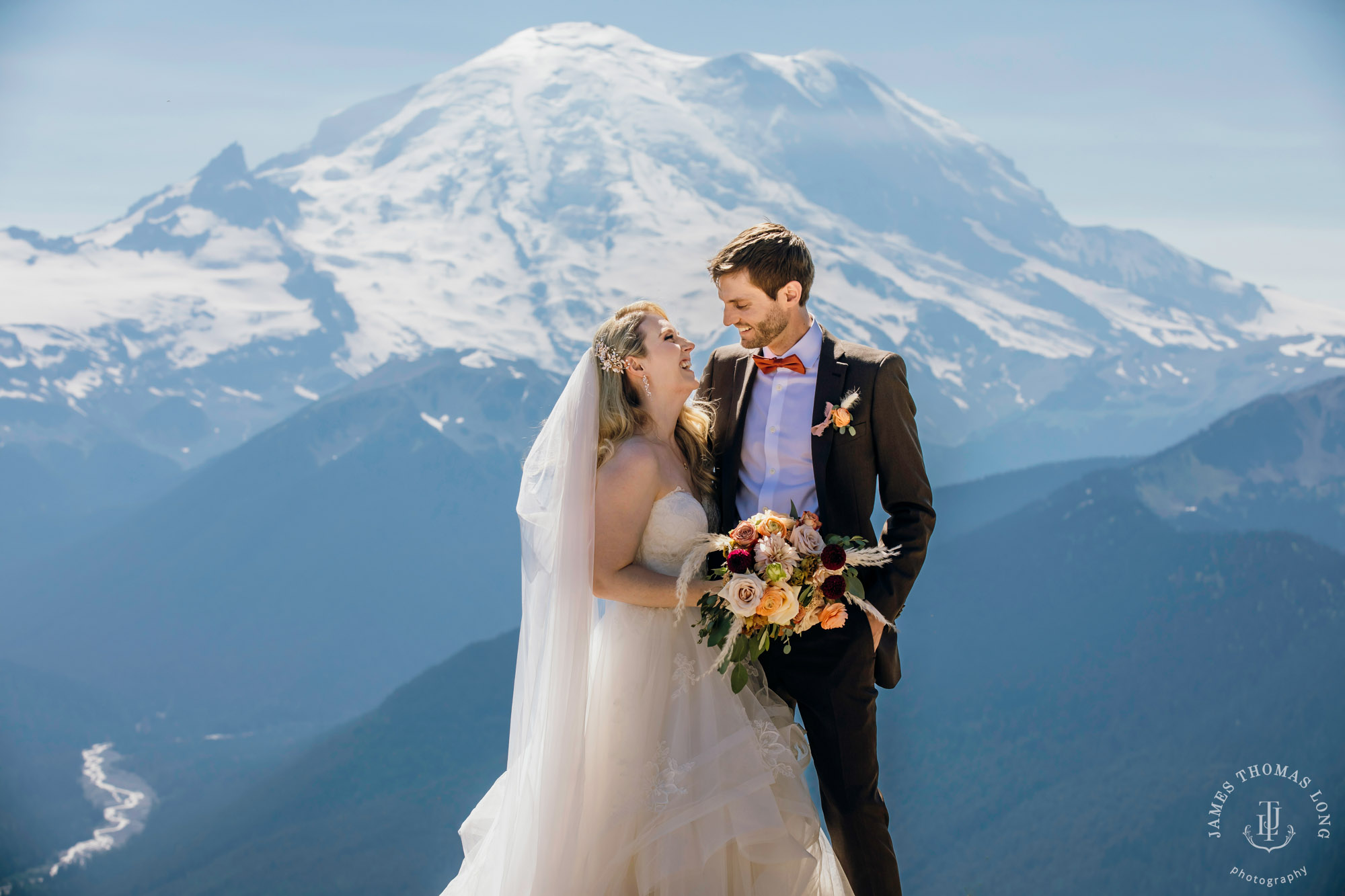 Crystal Mountain Resort wedding by Seattle wedding photographer James Thomas Long Photography